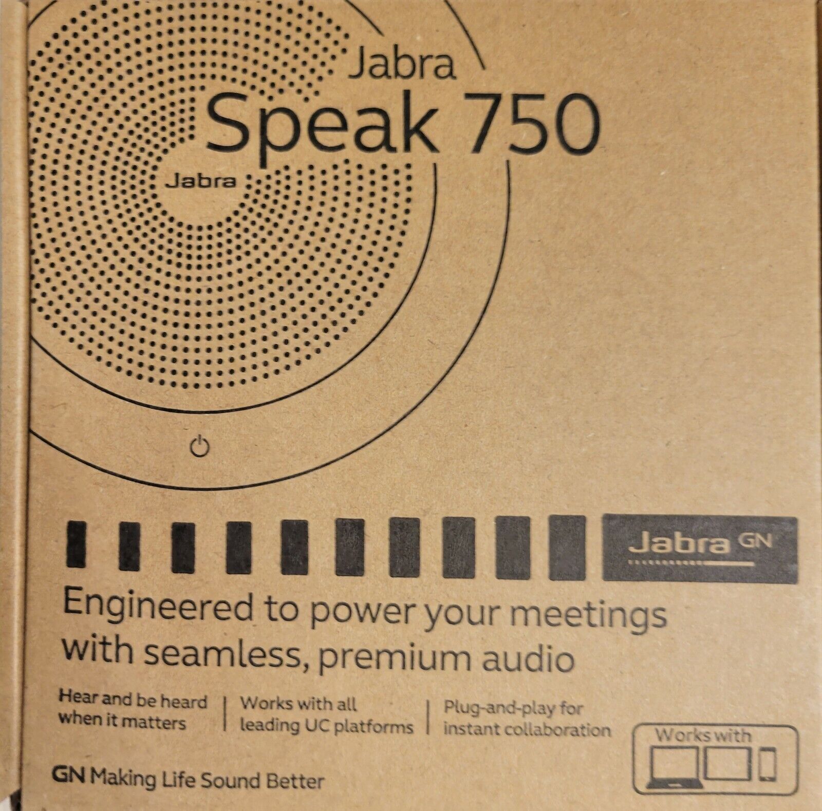 Jabra Speak 750 USB & Bluetooth Speakerphone Alcatel Cisco Microsoft Unify Avaya