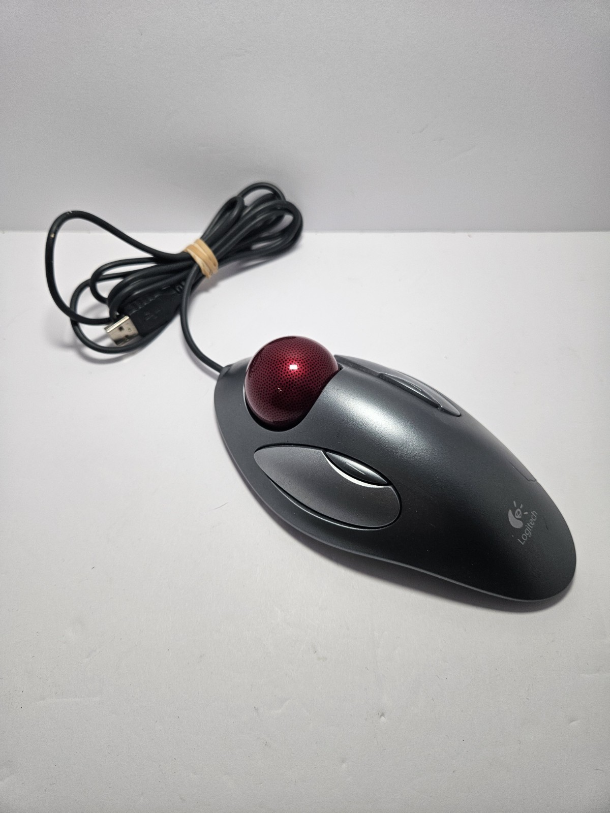 Logitech TrackMan Marble T-BC21 USB Wired Ambidextrous Trackball Mouse Vintage Logitech TrackMan Marble T-BC21 USB Wired Ambidextrous Trackball Mouse Vintage