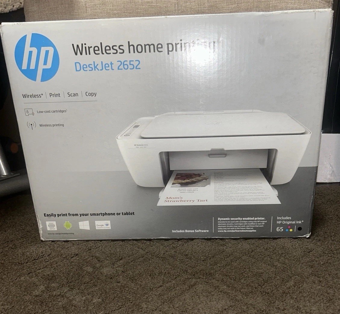 HP DeskJet 2652 Wireless Color Printer All-in-One Brand New Sealed Deadstock HP DeskJet 2652 Wireless Color Printer All-in-One Brand New Sealed Deadstock