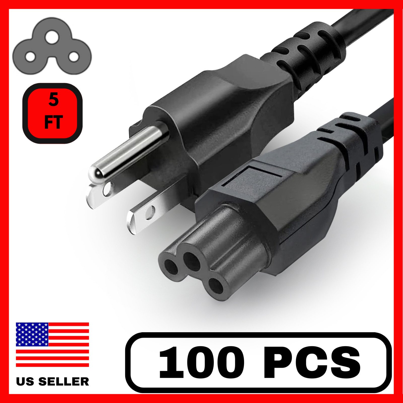 100 Pack Laptop Power Cord 5FT Mickey Mouse Laptop Charger Brick Cord 10A 125V 100 Pack Laptop Power Cord 5FT Mickey Mouse Laptop Charger Brick Cord 10A 125V