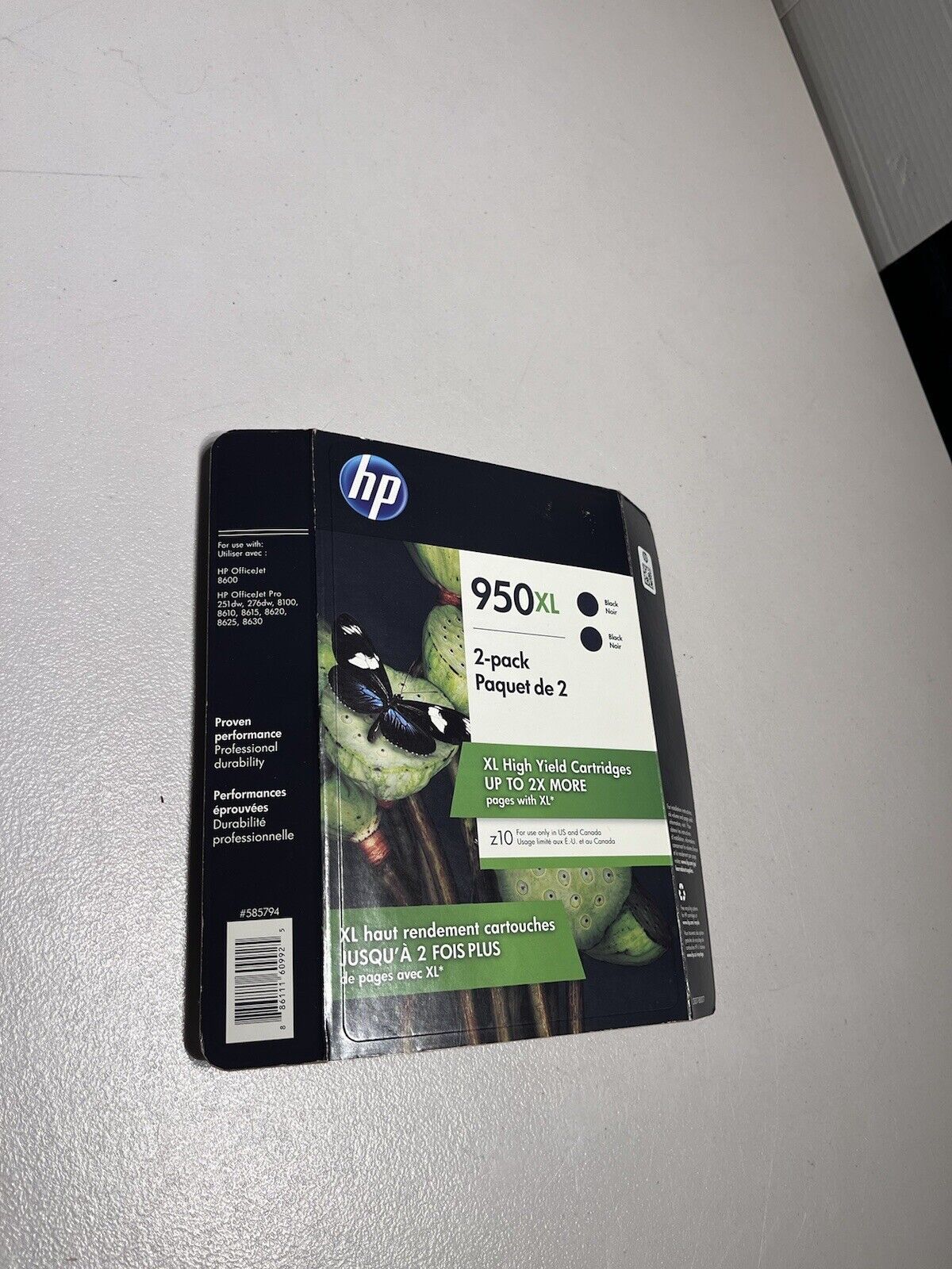Genuine HP 950XL Black Ink Cartridges High Yield 2 Pack EXP 9/19