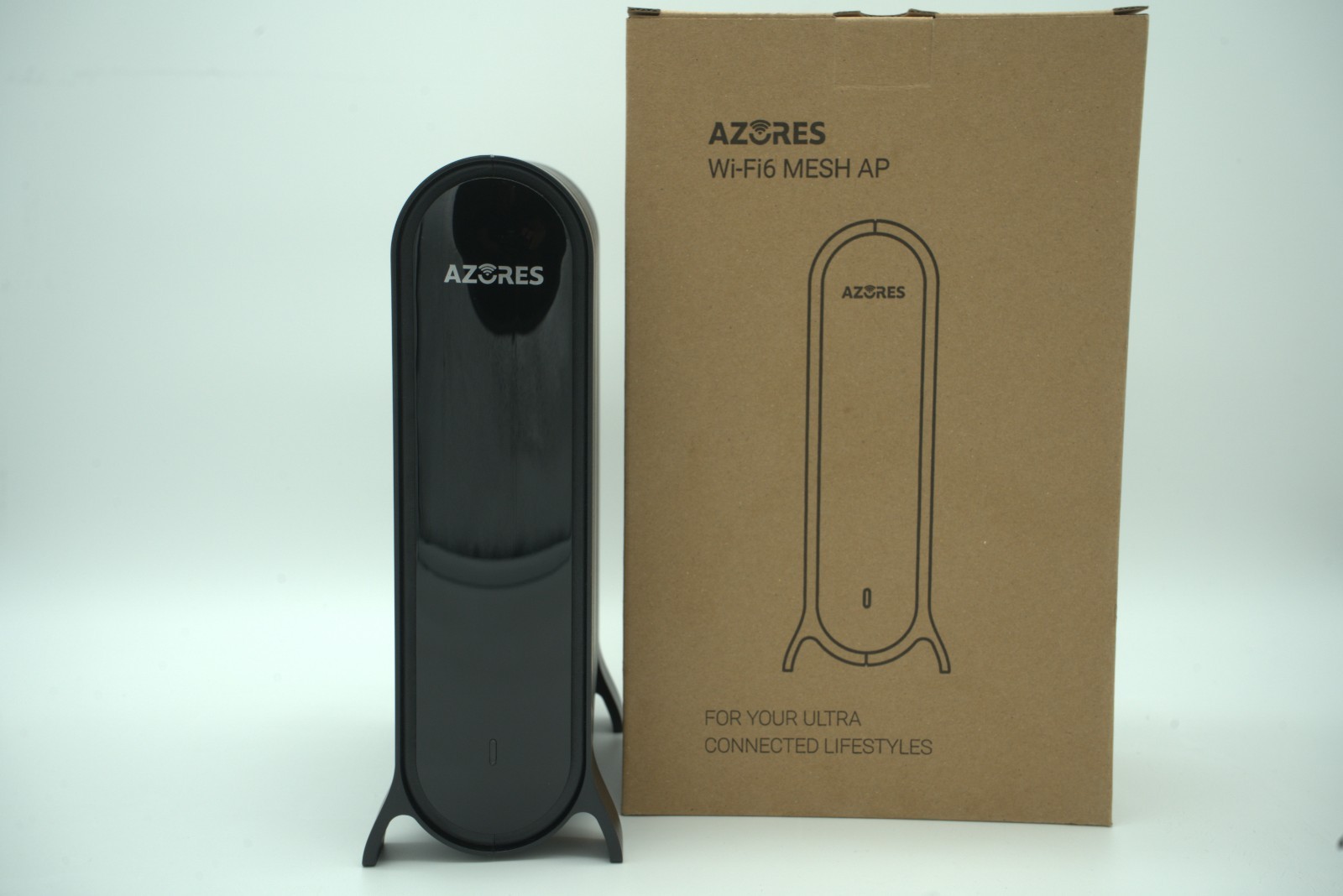 Azores AX1800 WiFi 6 Mesh Router Dual-Band Gigabit 1000Mbps 4 LAN Ports Black Azores AX1800 WiFi 6 Mesh Router Dual-Band Gigabit 1000Mbps 4 LAN Ports Black