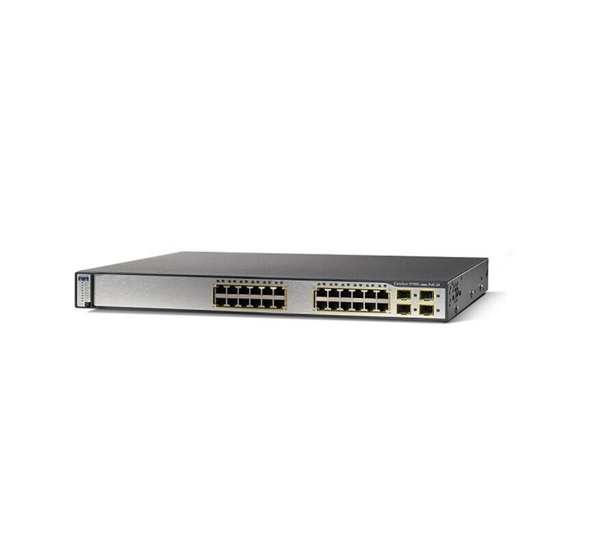 Cisco WS-C3750G-24PS-S Catalyst 24Port Layer3 PoE Ethernet Switch 1Year Warranty