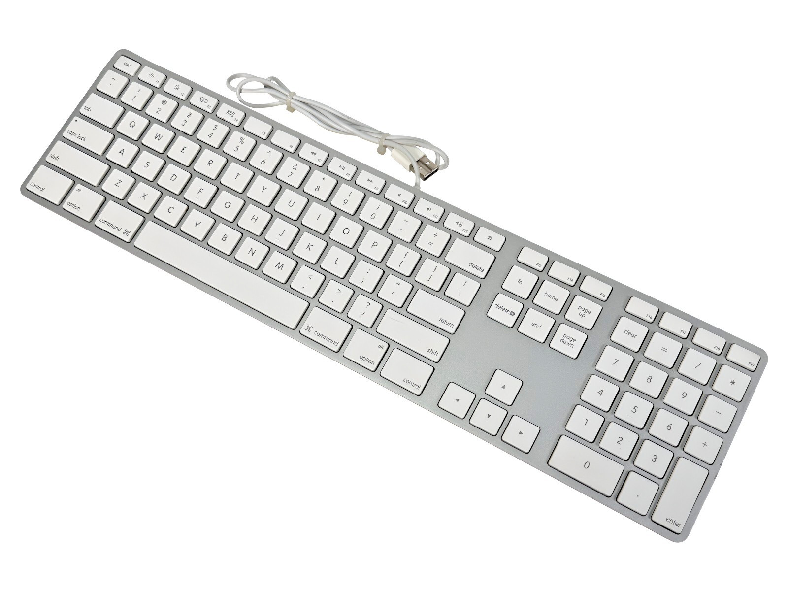 π Apple A1243 Wired USB Aluminum Keyboard MB110 Slim Full Size Mac iMac Pro π Apple A1243 Wired USB Aluminum Keyboard MB110 Slim Full Size Mac iMac Pro