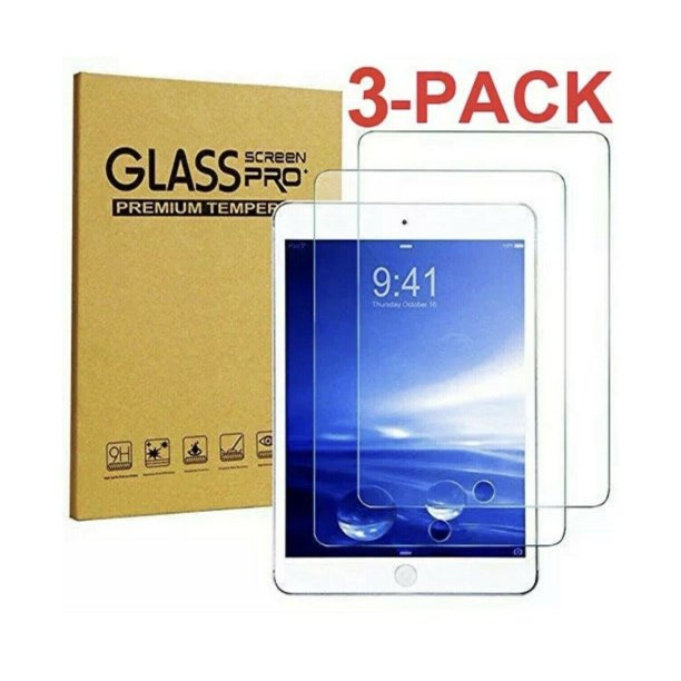 3 Pcs Tempered Glass Screen Protector For iPad 11 Pro Mini 4 Air 2 10.2 10.9 9.7