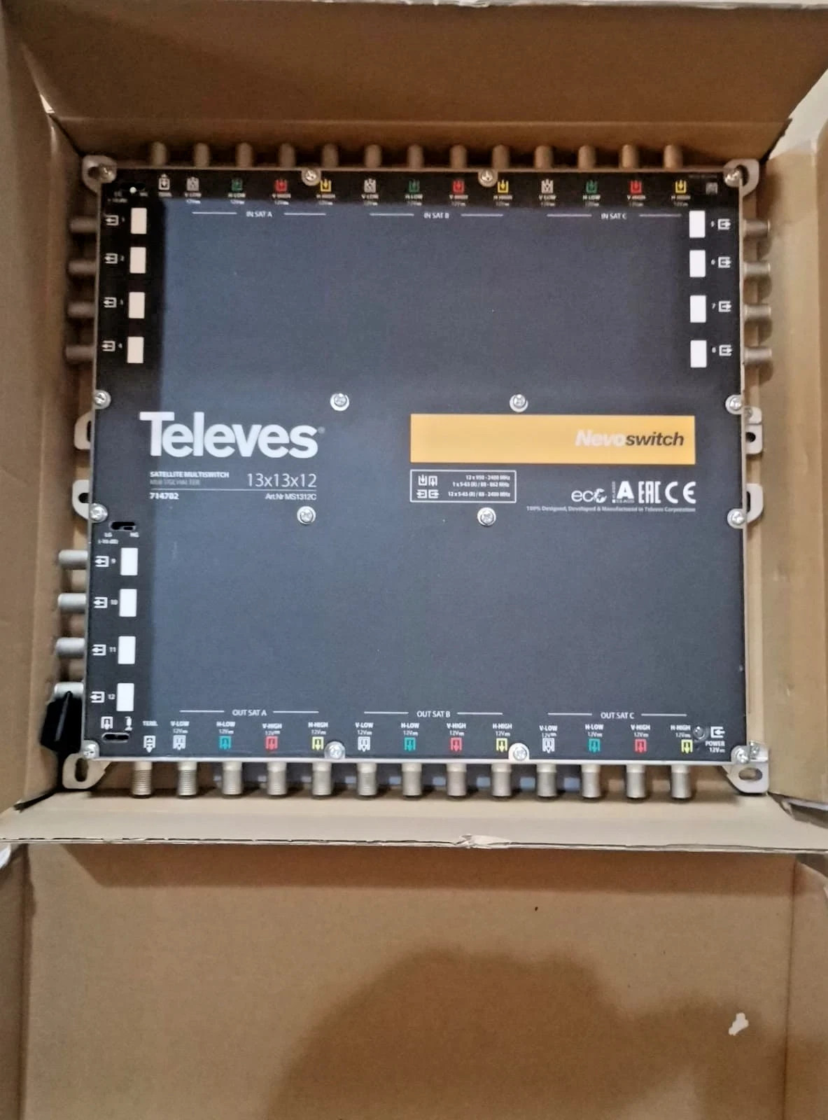 TELEVES 714702 NevoSwitch 13Inputs 12OutputsFor Floors F Terminal Cascade