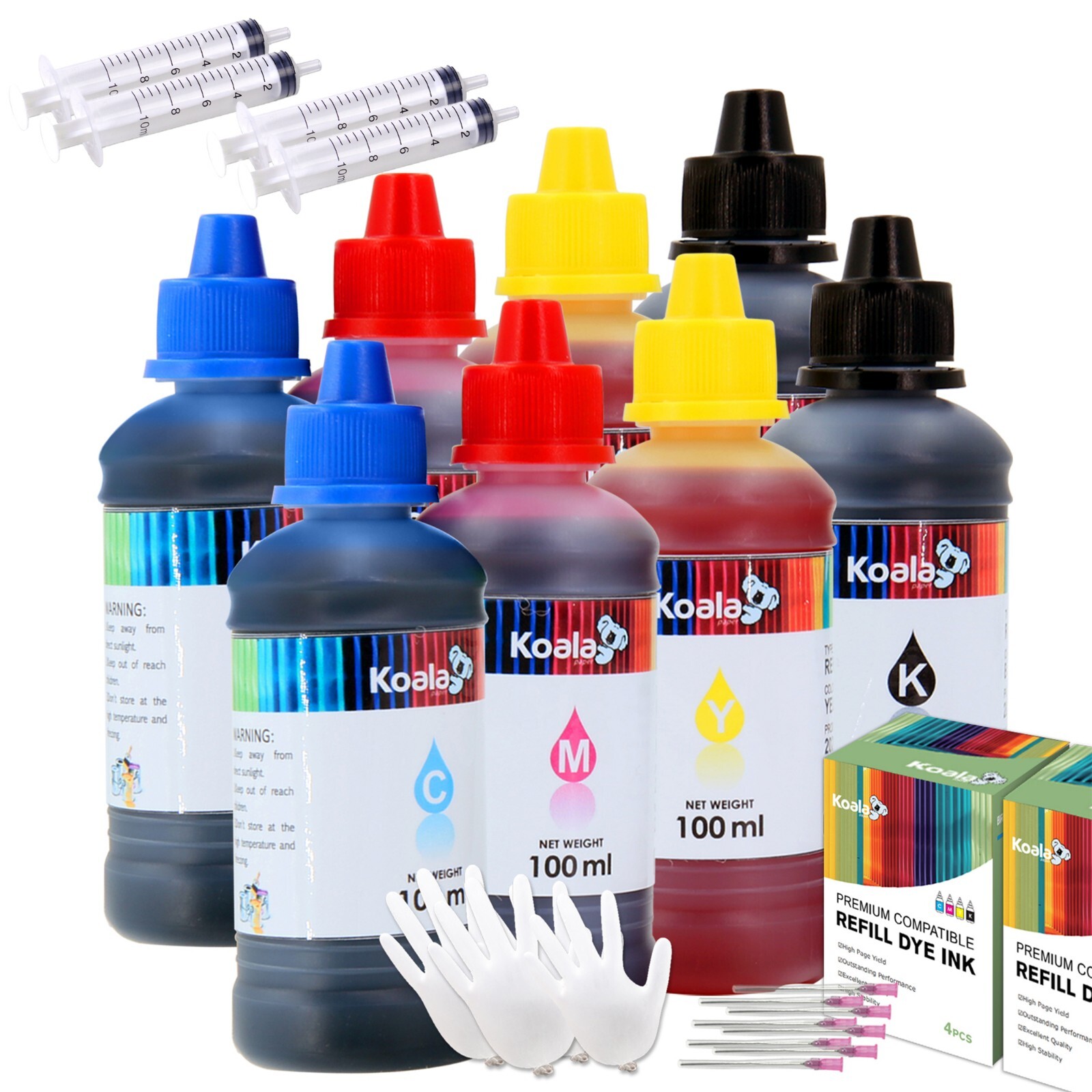Bulk 800ML Koala Ink Refill Kits for All Inkjet Printers HP Canon Epson Brother Bulk 800ML Koala Ink Refill Kits for All Inkjet Printers HP Canon Epson Brother