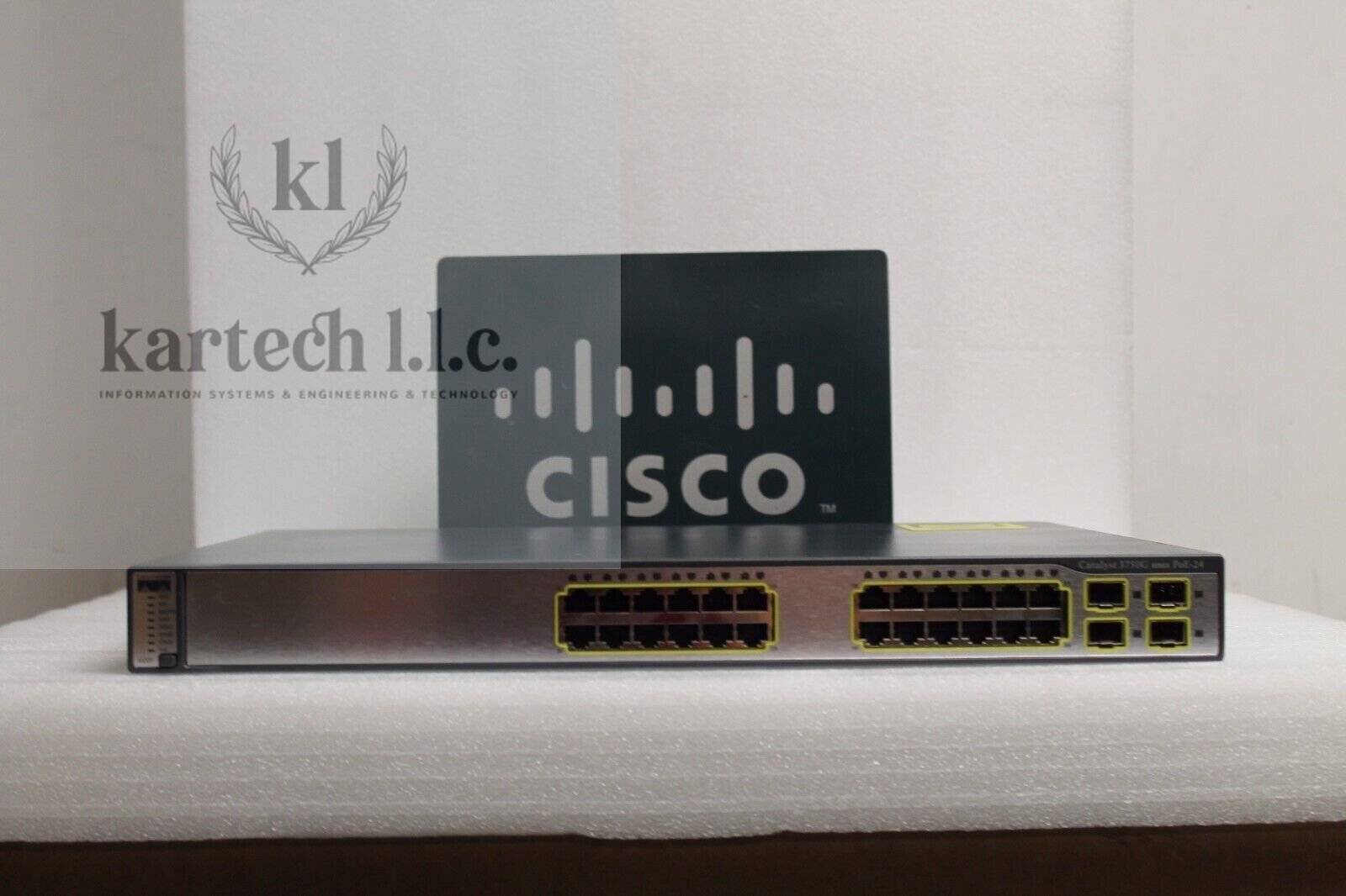Cisco WS-C3750G-24PS-S 24 Port PoE 10/100/1000 Gigabit Switch FAST SHIPMENT