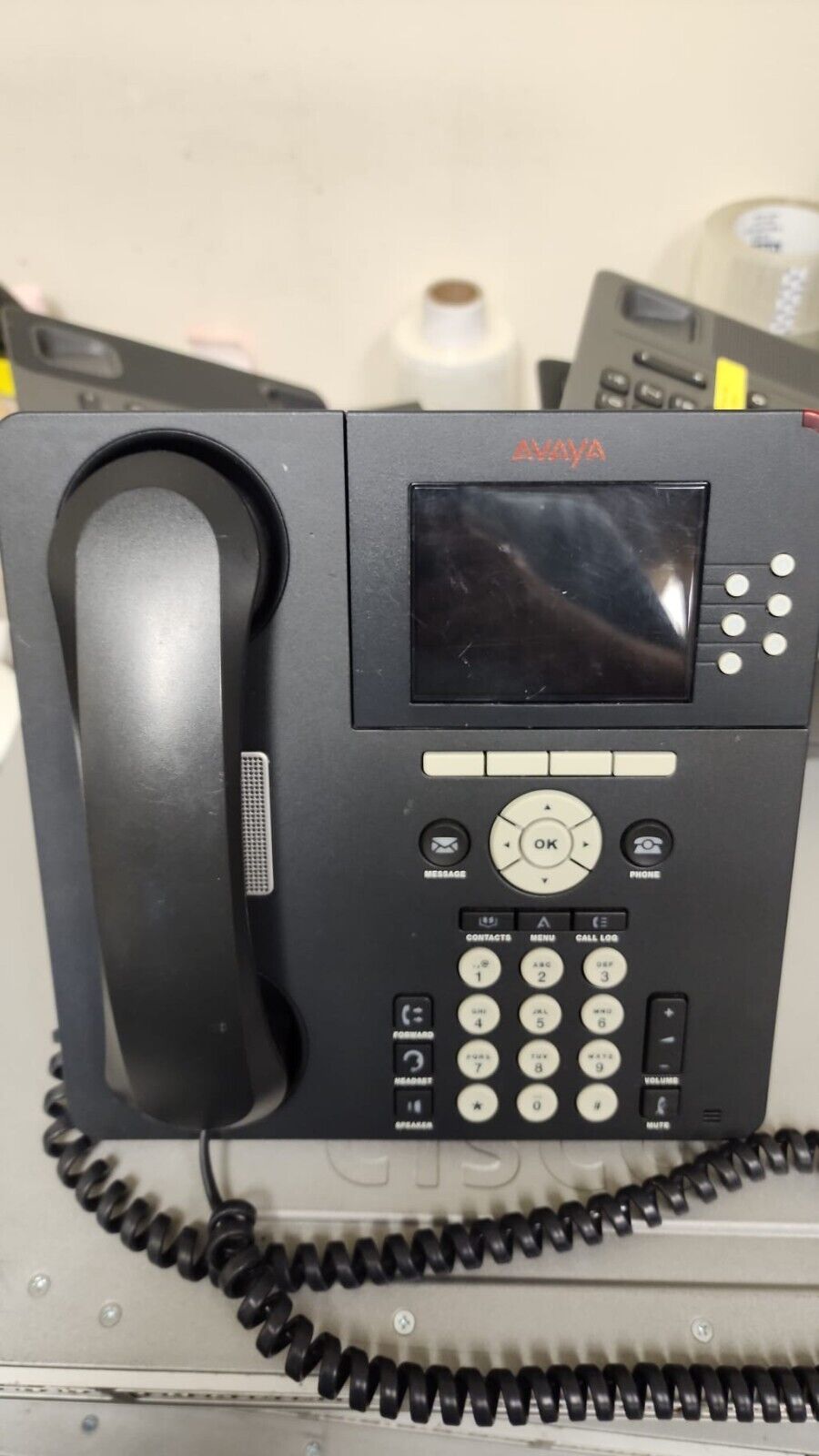 Avaya 9640G IP PoE Internet Phone Office Business with Handset & Stand
