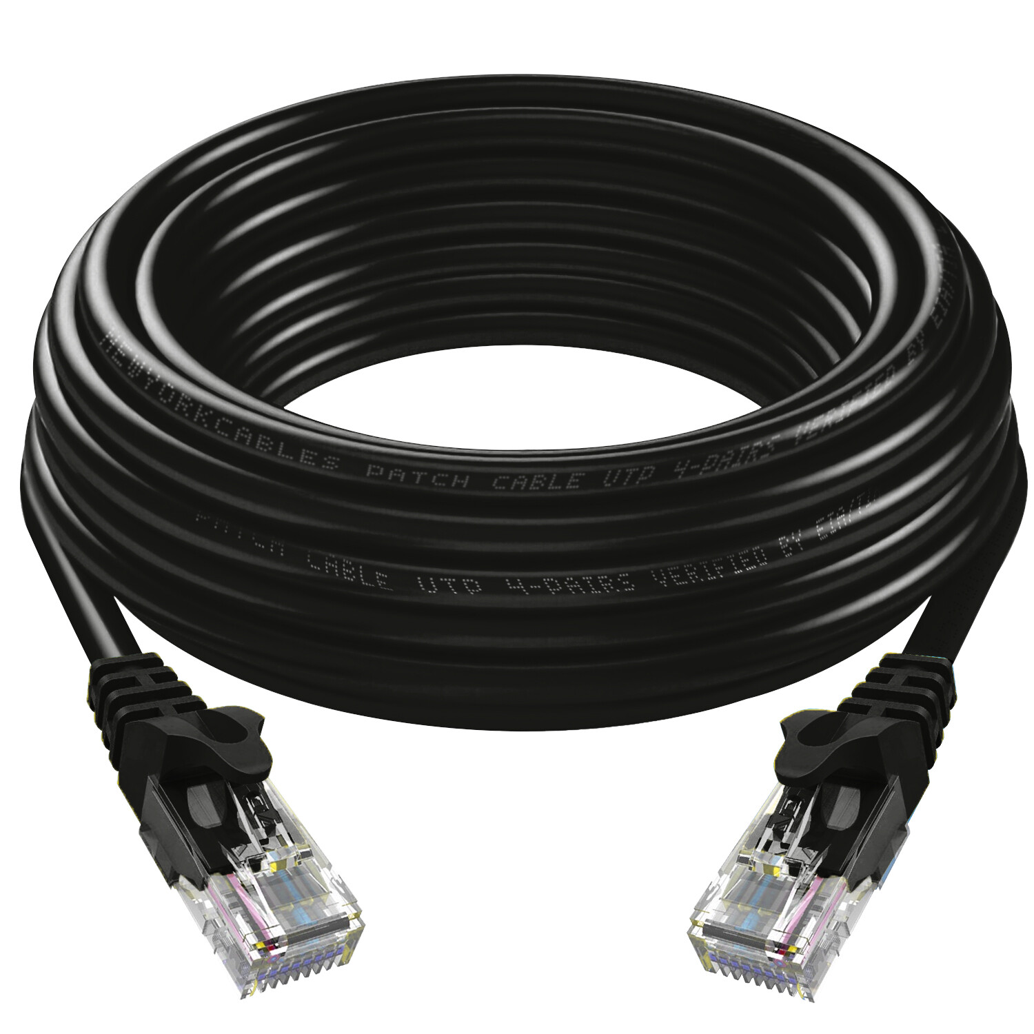 Cat6 Patch Cable 1ft to 25ft 5 & 10 Pack Lot Network RJ45 Ethernet Pure Copper