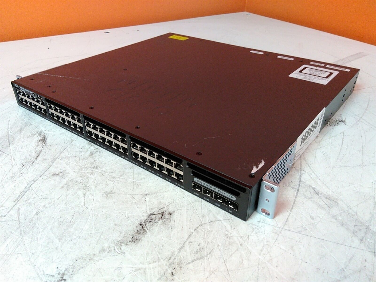 Defective Cisco Catalyst 3650 WS-C3650-48PS-S Ethernet Switch NO PoE Power AS-IS