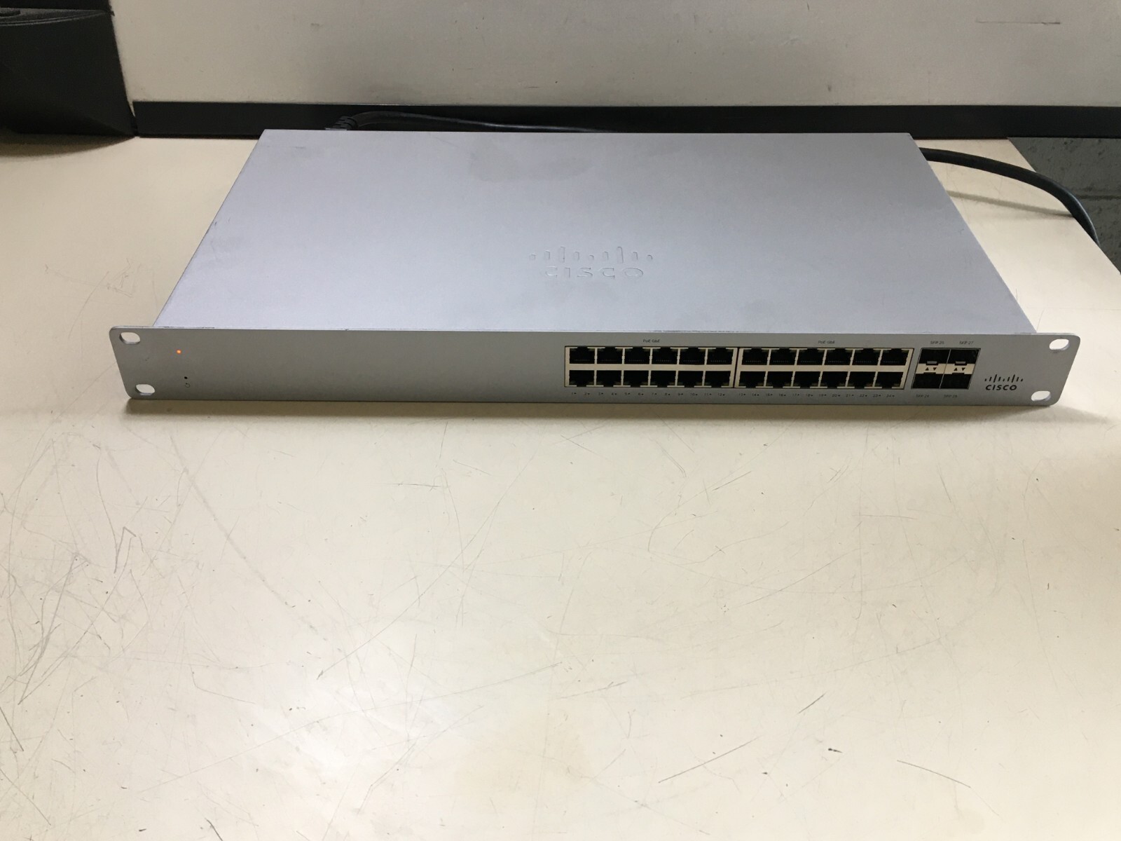 UNCLAIMED CISCO MERAKI MS120-24P-HW 24-PORT GIGABIT CLOUD MANAGED PoE SWITCH UNCLAIMED CISCO MERAKI MS120-24P-HW 24-PORT GIGABIT CLOUD MANAGED PoE SWITCH