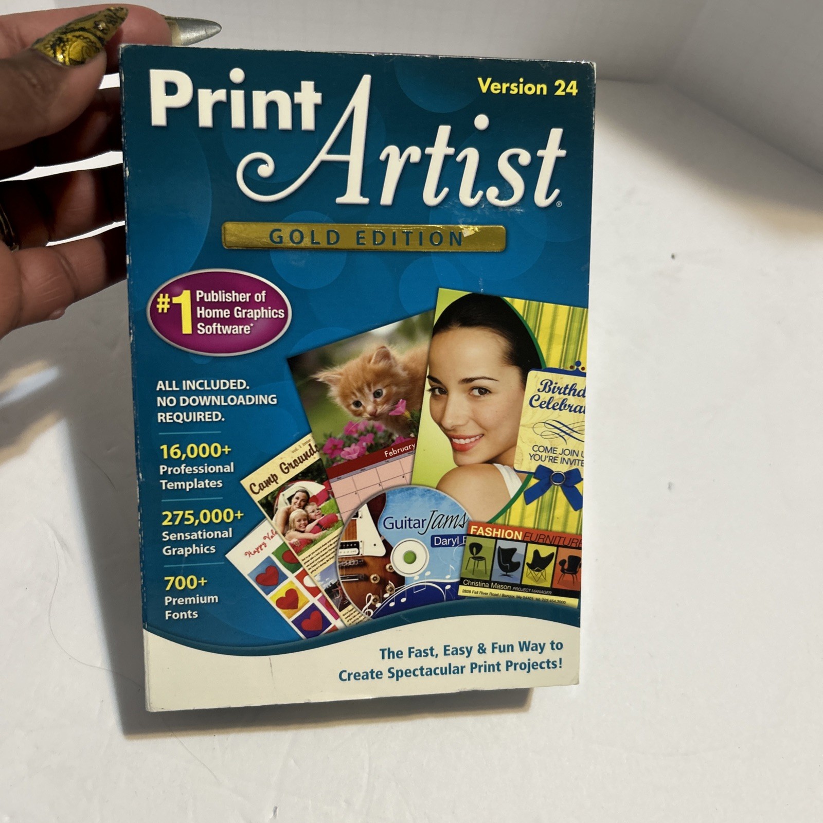 PRINT ARTIST GOLD EDITION PC Computer Home Graphics Software Version 24