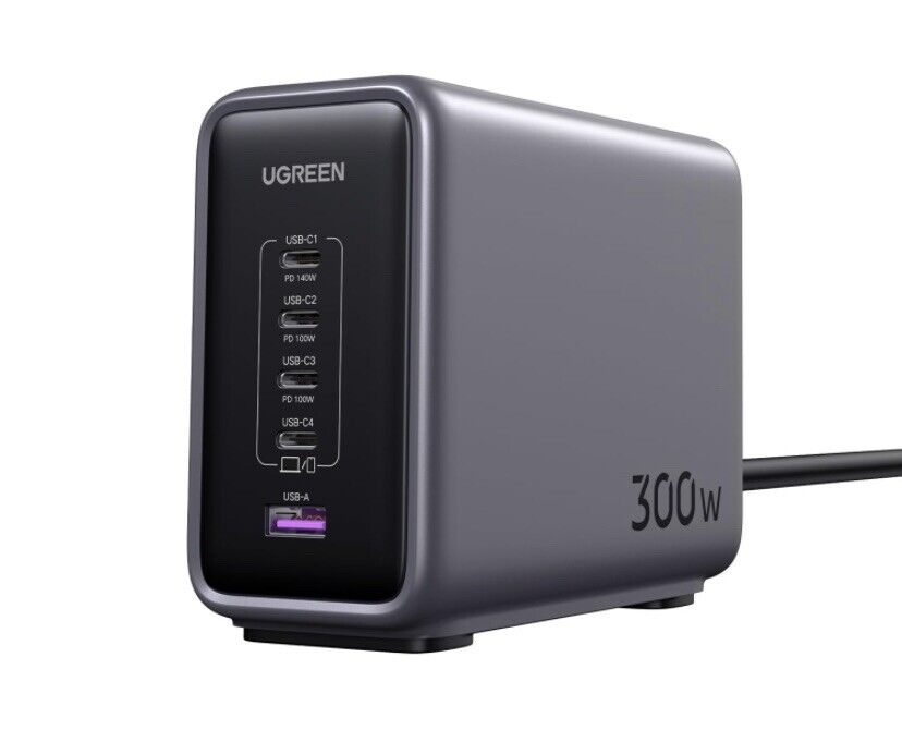 UGREEN 300W GaN Charger Desktop Charging Station USB Charger PD3.1