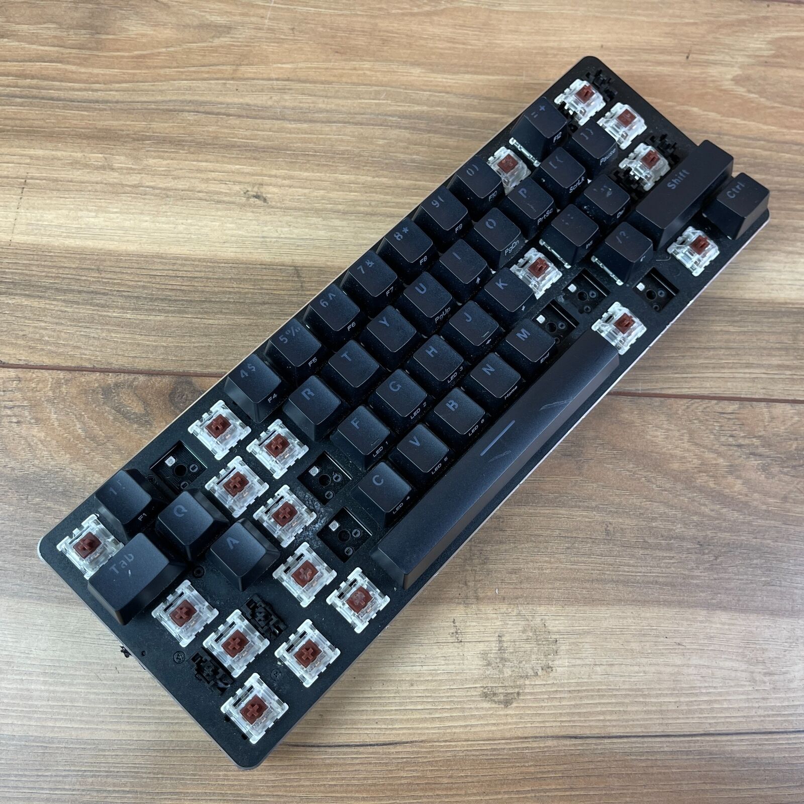 Glorious GMMK-COMPACT-BRN Black Compact RGB Modular Mechanical Keyboard For PC