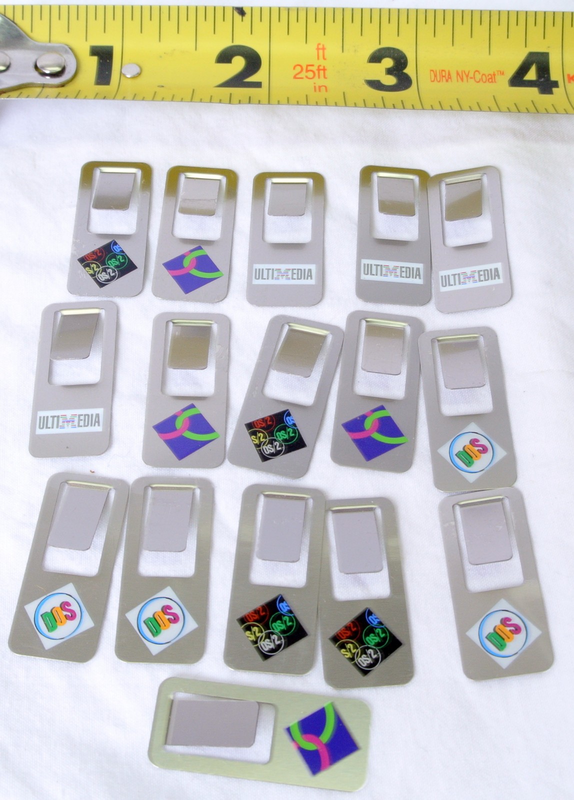 IBM OS/2 DOS Advertising Markclip Paperclips Vintage New Old Stock Lot of 16 IBM OS/2 DOS Advertising Markclip Paperclips Vintage New Old Stock Lot of 16