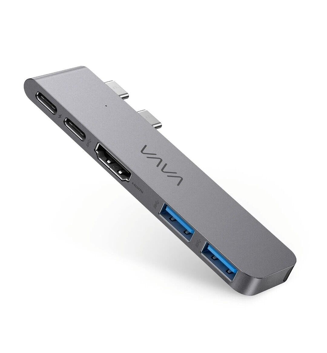 VAVA Evolve 5-In-2 USB-C Hub For Data Transfer New Space Gray