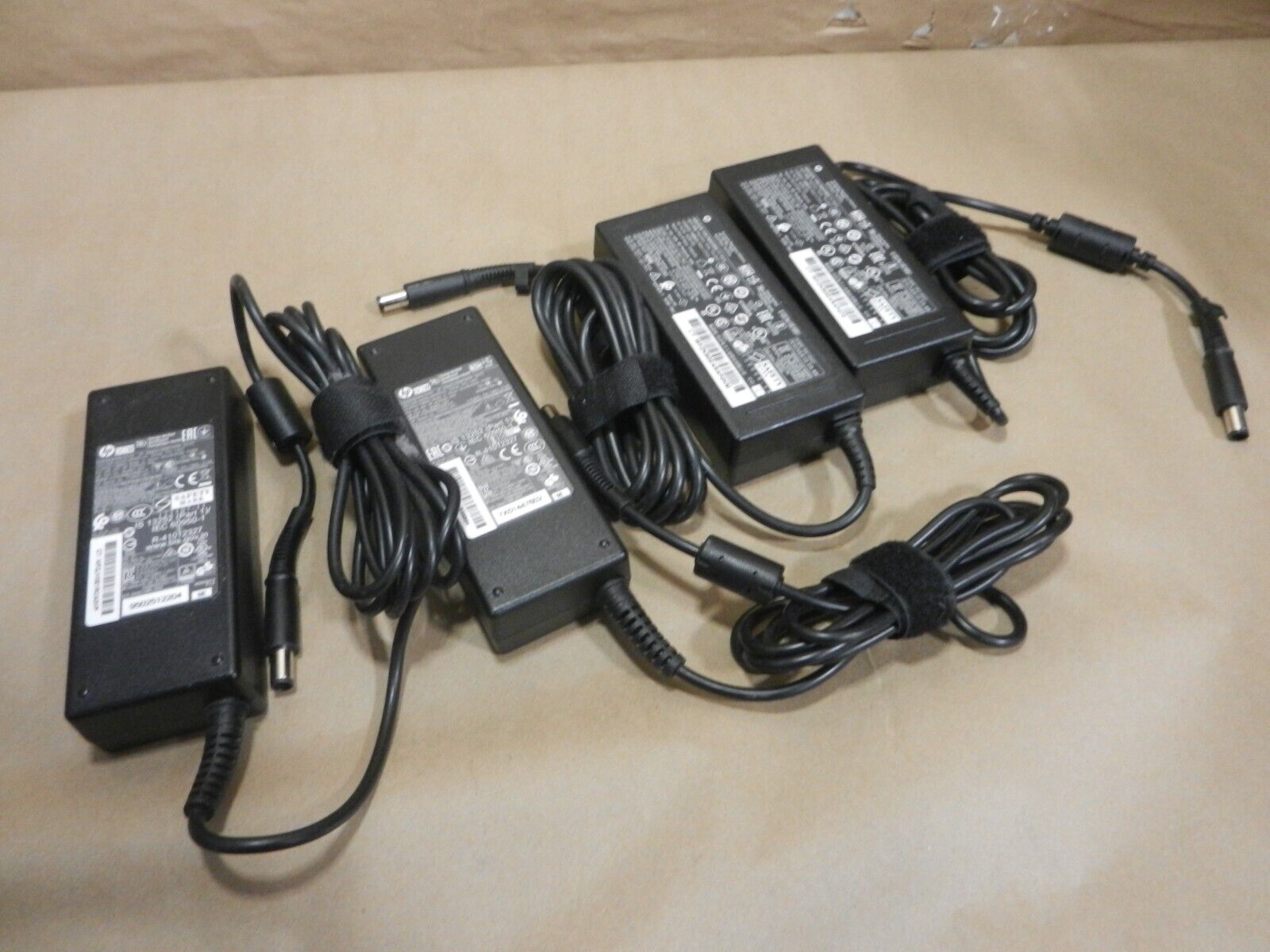 4X LOT - HP 90W 19.5V Genuine AC Adapter Laptop chargers w/ power cord