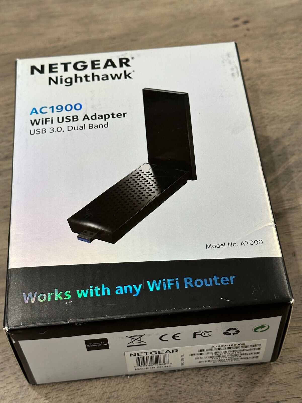 Netgear A7000 Nighthawk AC1900 WiFi USB Adapter A7000-10000S
