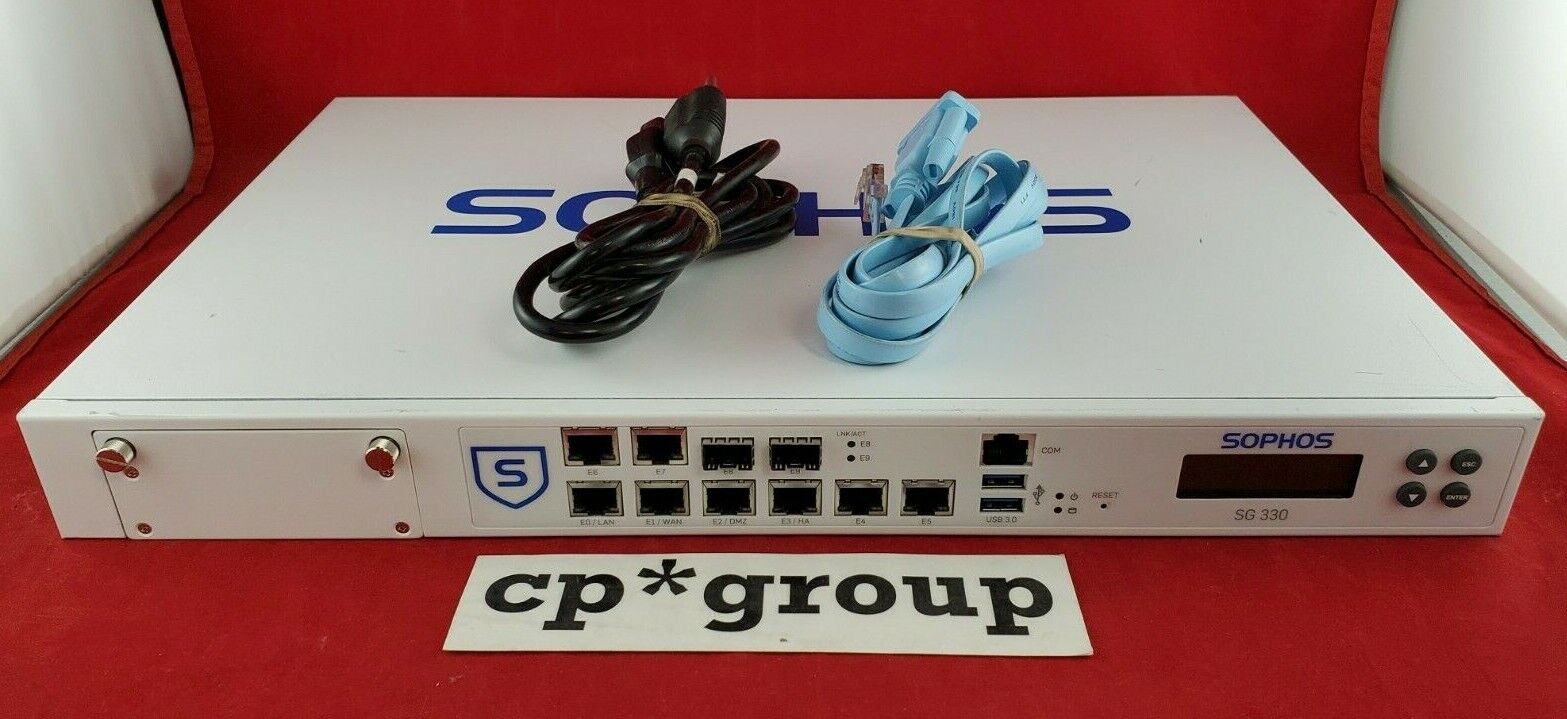 Sophos 8-Port Gigabit Ethernet 2-Port SFP Firewall Security Appliance R.1 SG330