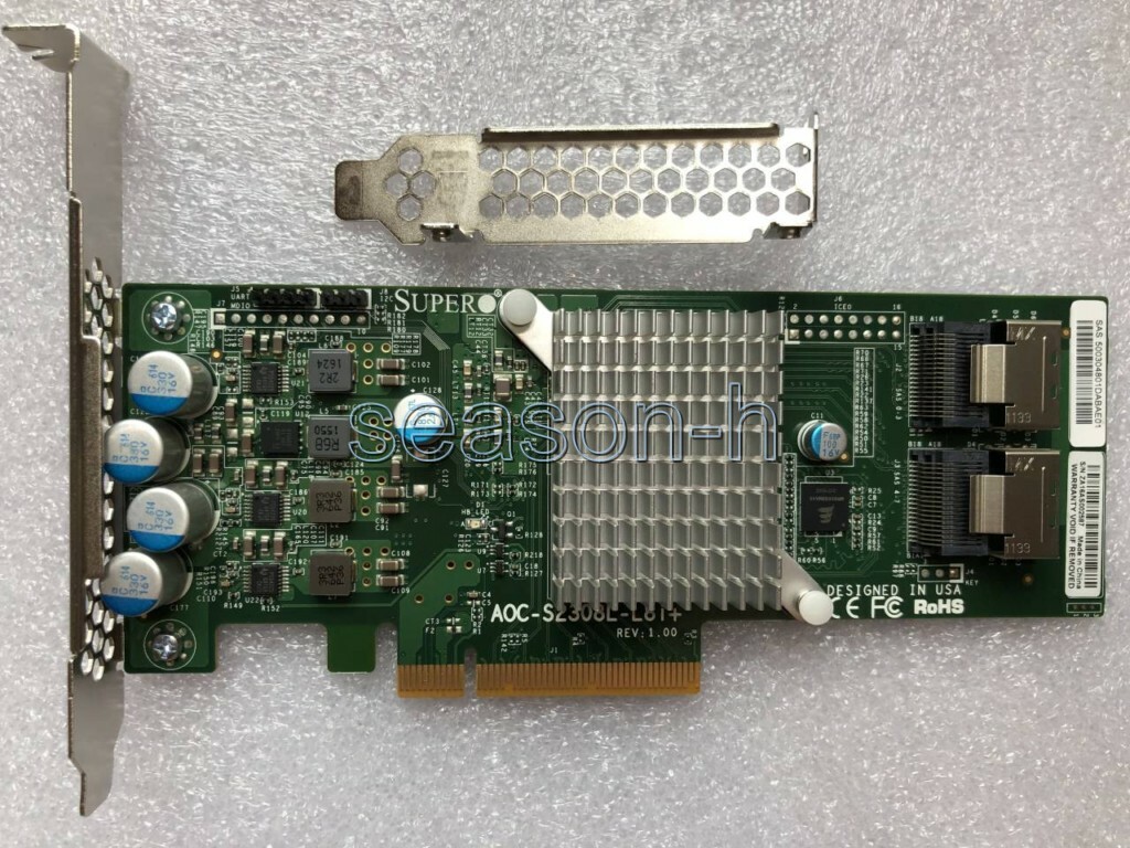 SuperMicro AOC-S2308L-L8I+ 8 Ports SAS-600 PCIe 6Gb/s Server raid0/1/10/JBOD SuperMicro AOC-S2308L-L8I+ 8 Ports SAS-600 PCIe 6Gb/s Server raid0/1/10/JBOD