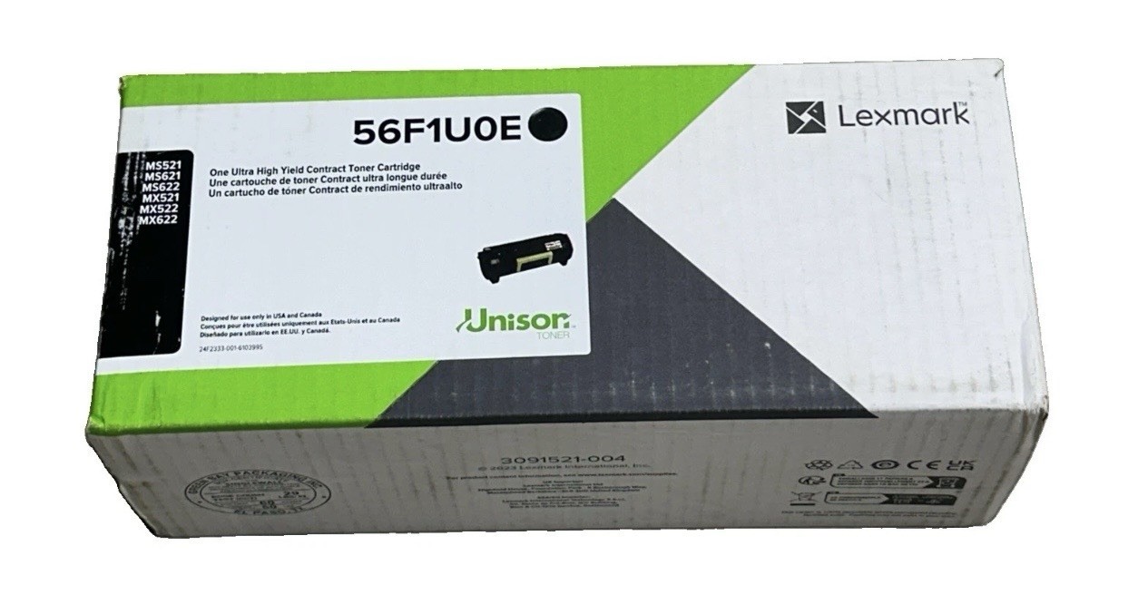 Lexmark 56F1U00 BLACK ULTRA HIGH YIELD TONER Sealed