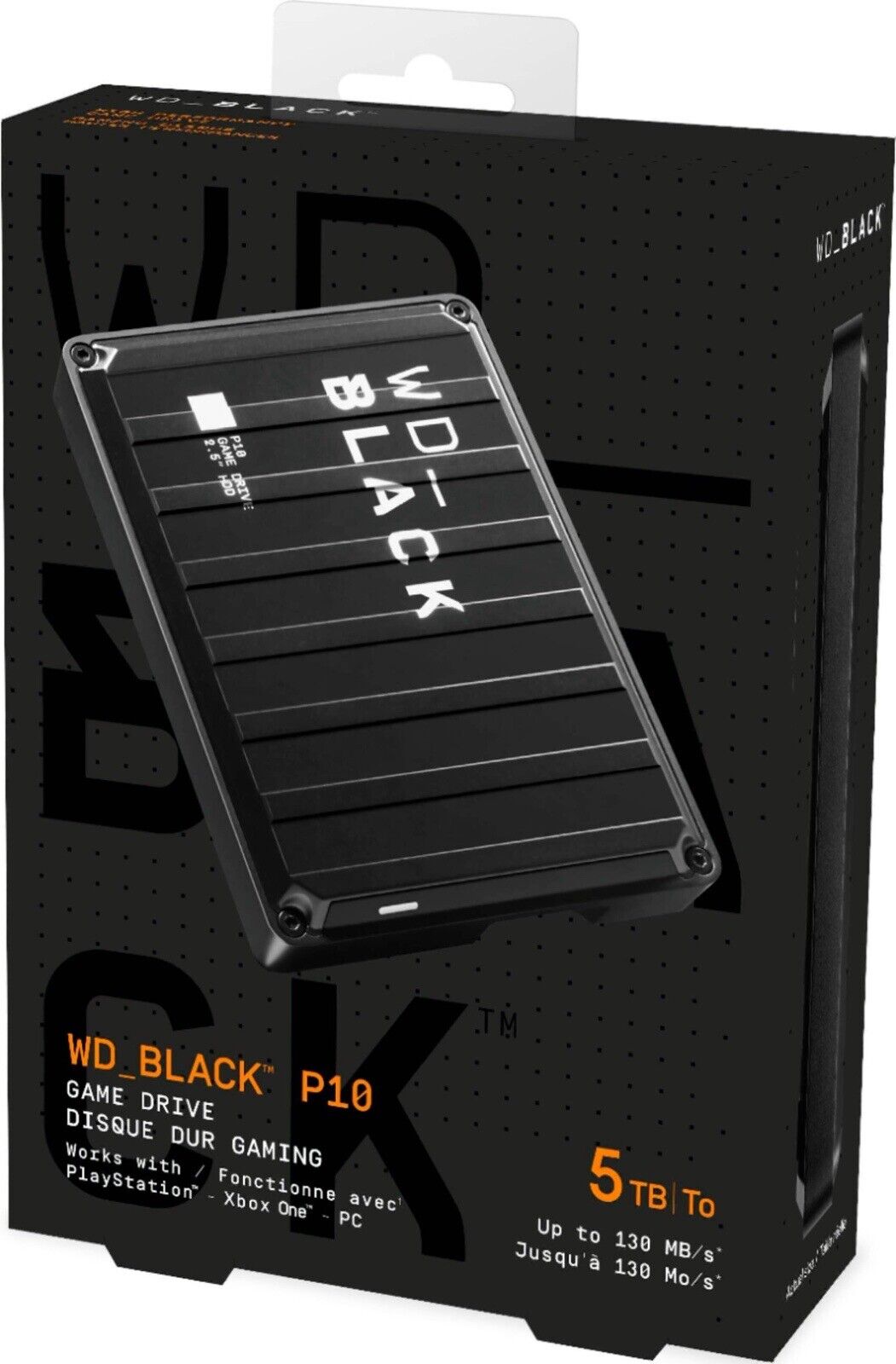 WD Black P10 5TB - Portable External USB 3.2 Hard Drive - NEW SEALED