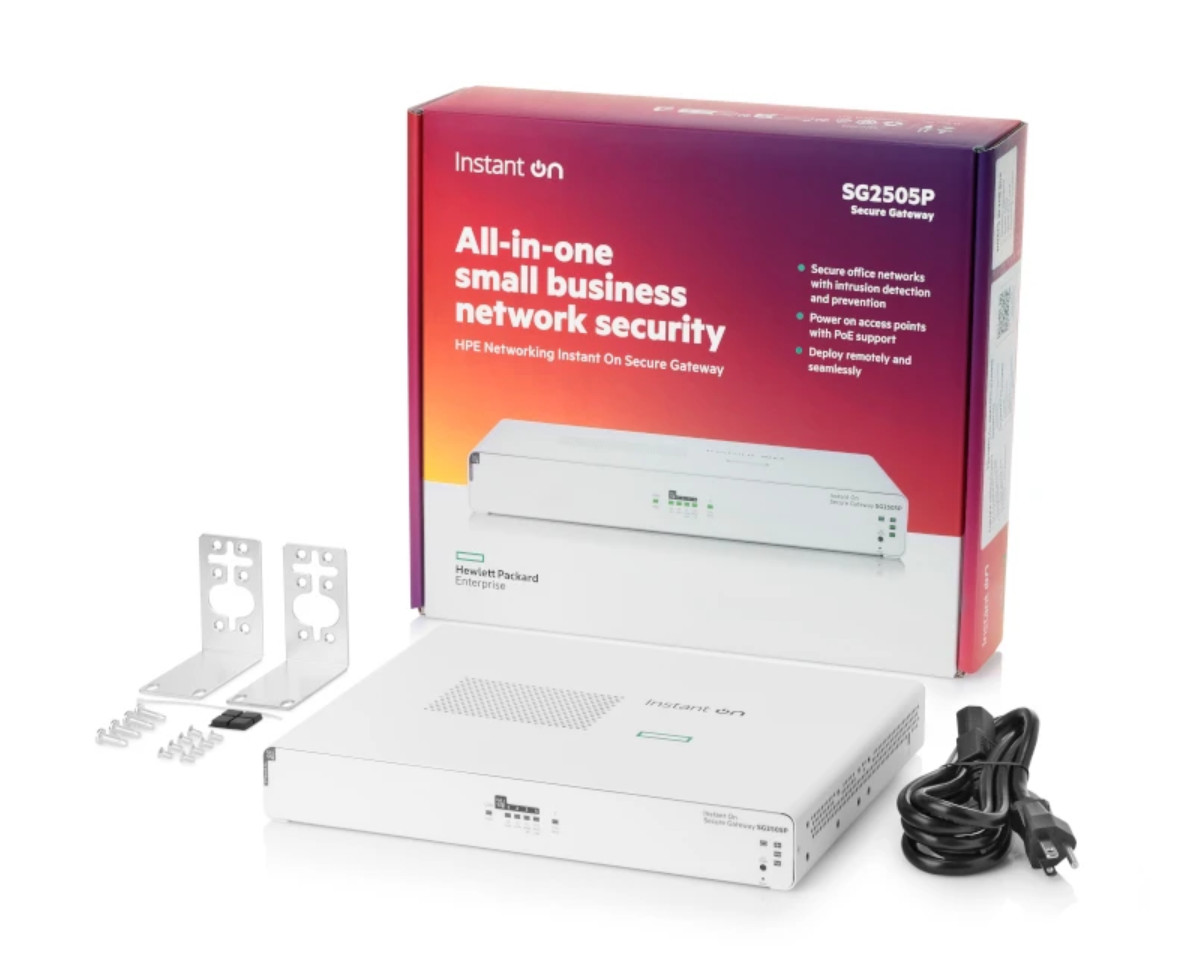 HPE Networking Instant On Secure Gateway SG2505P – Open Box HPE Networking Instant On Secure Gateway SG2505P – Open Box