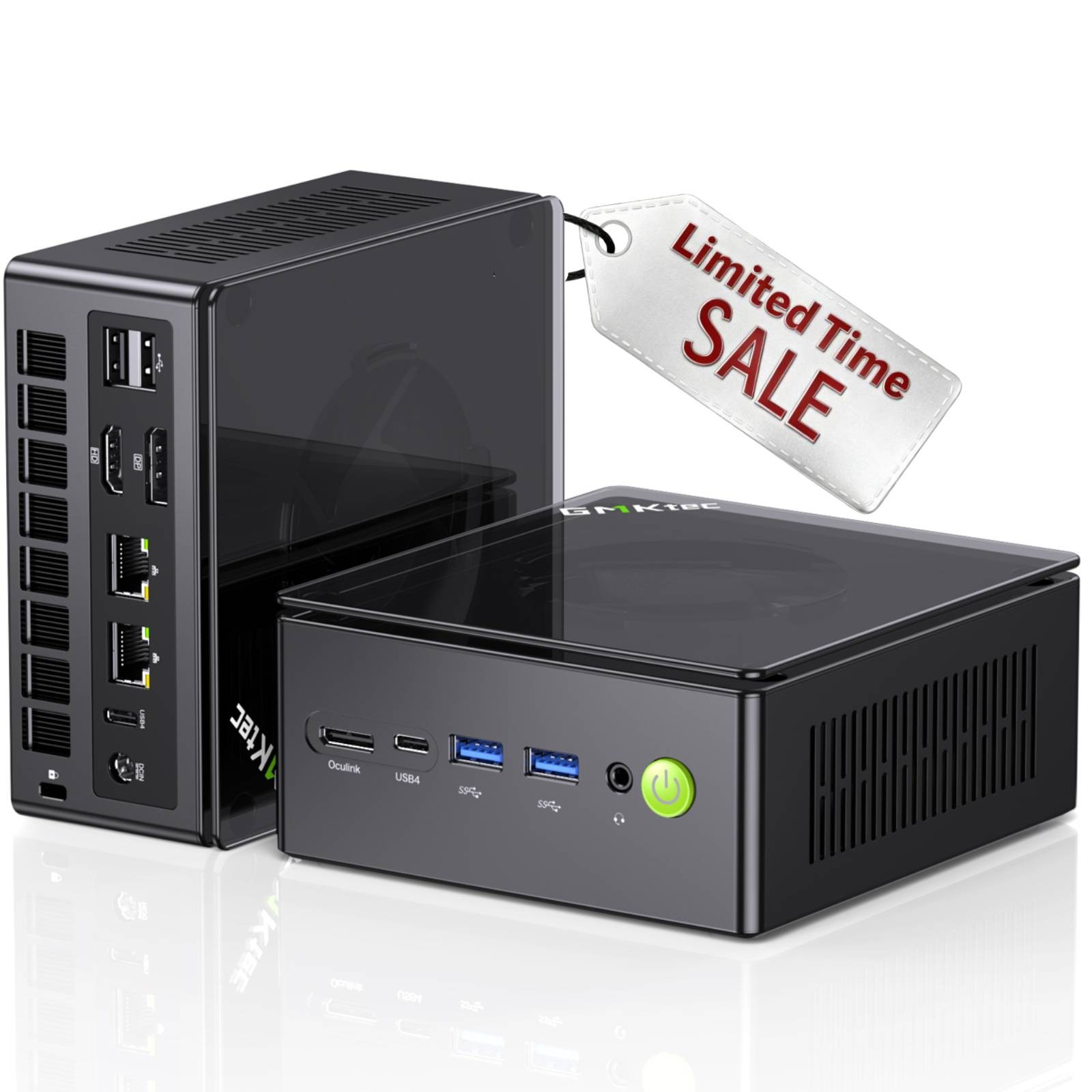 GMKtec Barebones Mini PC Gaming Ryzen 7 8845HS NO RAM NO SSD Radeon 780 WiFi