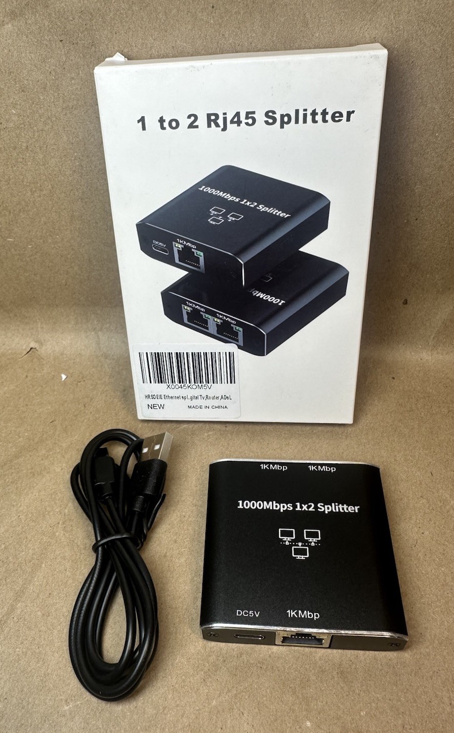 RJ45 Gigabit Ethernet Splitter 1000Mbps LAN Network Internet 1 to 2 Out Adapter RJ45 Gigabit Ethernet Splitter 1000Mbps LAN Network Internet 1 to 2 Out Adapter