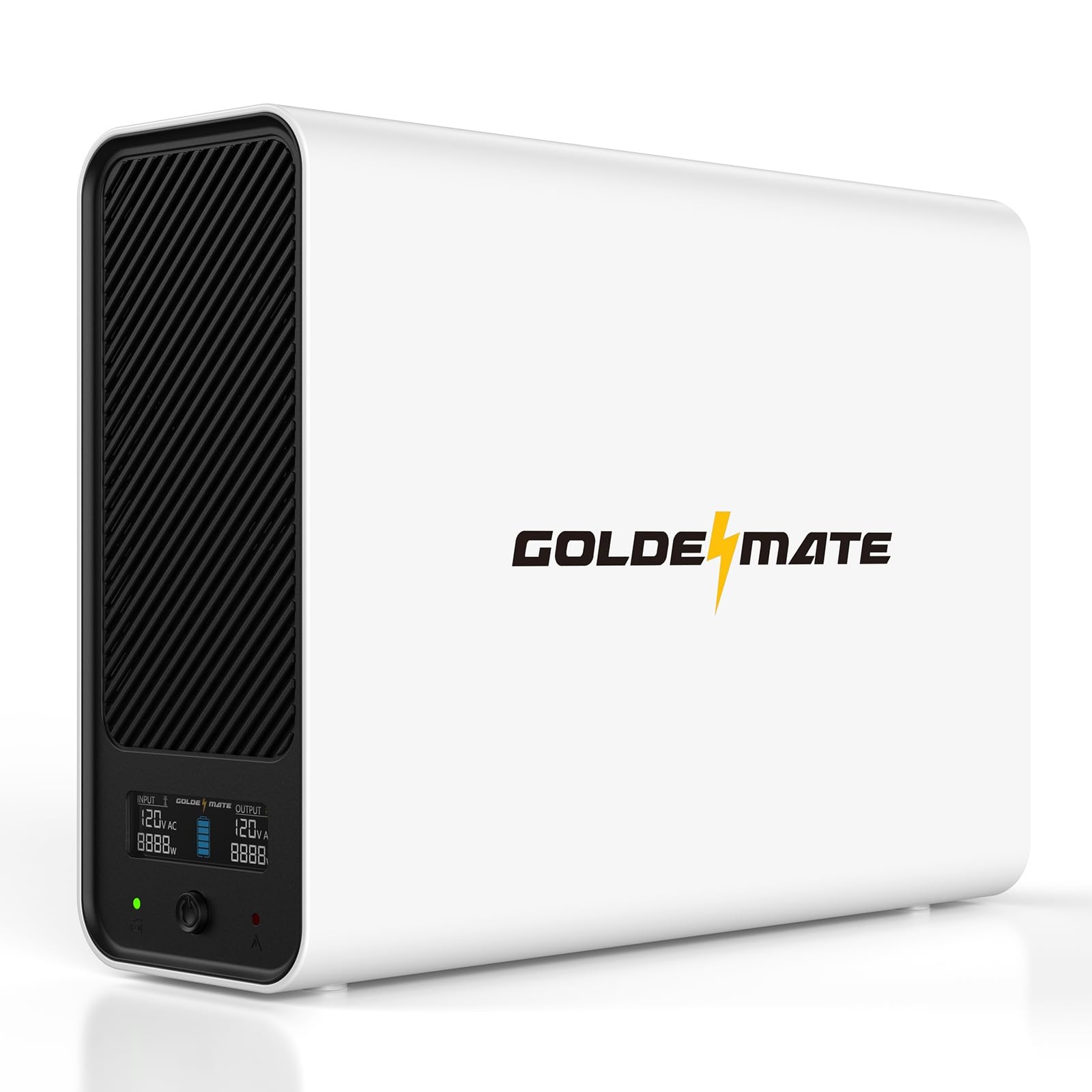 GOLDENMATE 1000VA LiFePO4 UPS 800W Battery Backup Pure Sine Wave White for PC GOLDENMATE 1000VA LiFePO4 UPS 800W Battery Backup Pure Sine Wave White for PC