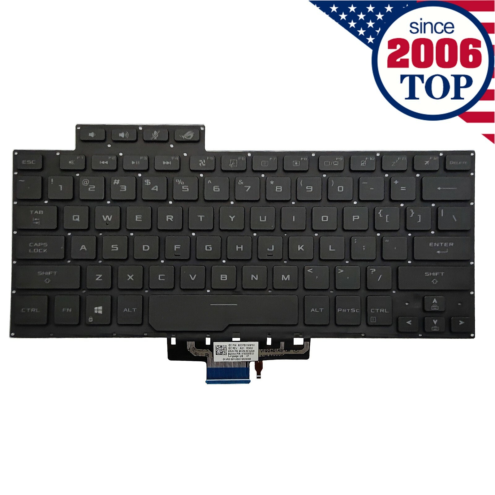 US Keyboard Backlit For ASUS ROG Zephyrus G14 GA401 GA401U 8037B0169701 US Keyboard Backlit For ASUS ROG Zephyrus G14 GA401 GA401U 8037B0169701