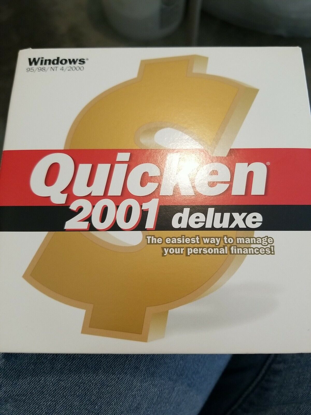 Quicken 2001 Deluxe Financial Software Windows Version CD NEW quicken 2001 2000