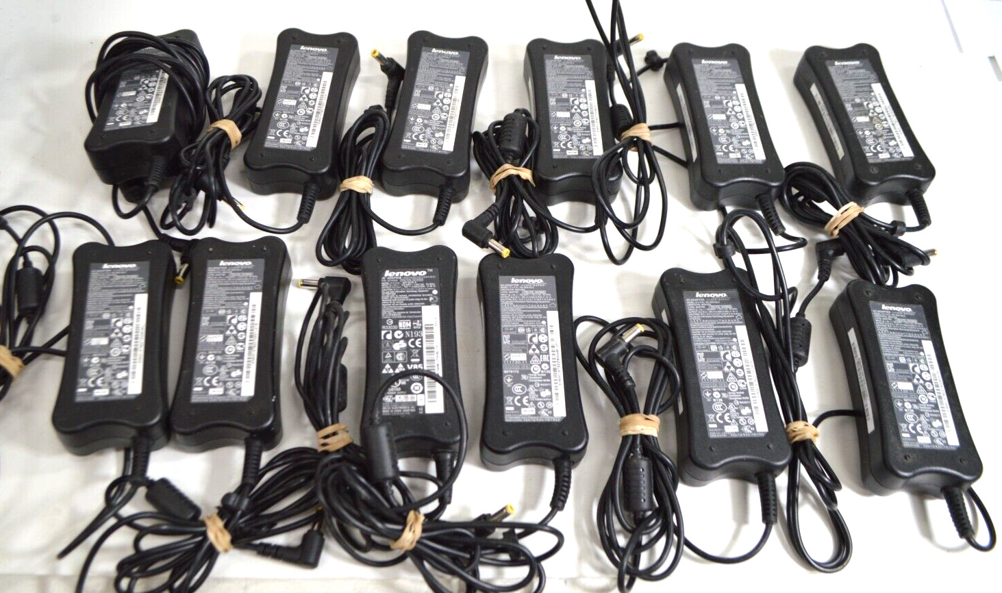 LOT OF 12 Lenovo 36001678 54Y8848 65W AC Power Adapter PA-1650-52LC