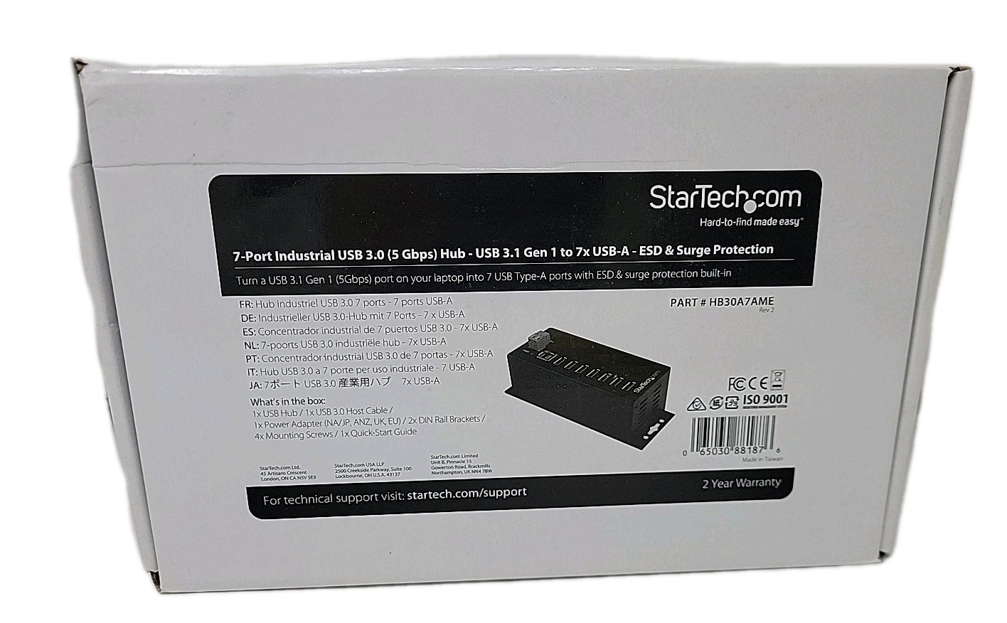 StarTech.com 7 Port USB Hub with Power Adapter, 5 Gbps Hub, Usb StarTech.com 7 Port USB Hub with Power Adapter, 5 Gbps Hub, Usb