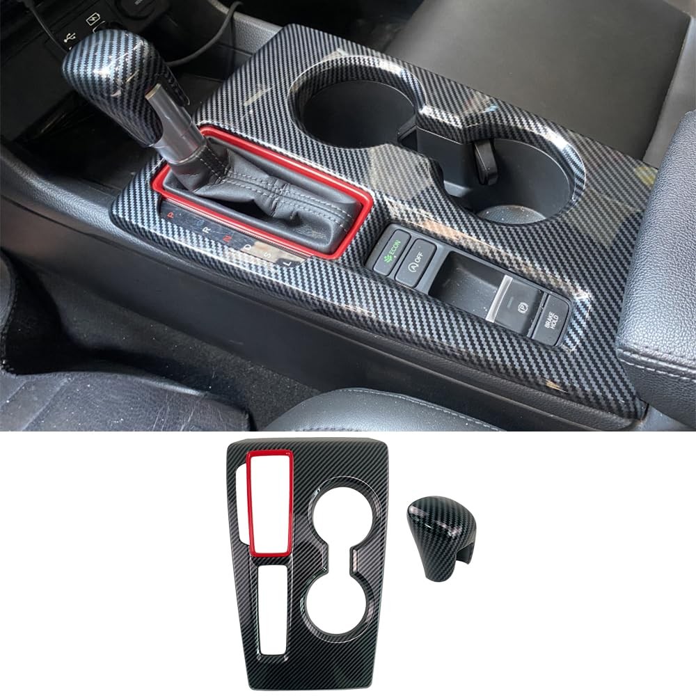TKREENO for Honda Civic 2022-2026 Center Console Gear Shift Panel Cover TKREENO for Honda Civic 2022-2026 Center Console Gear Shift Panel Cover