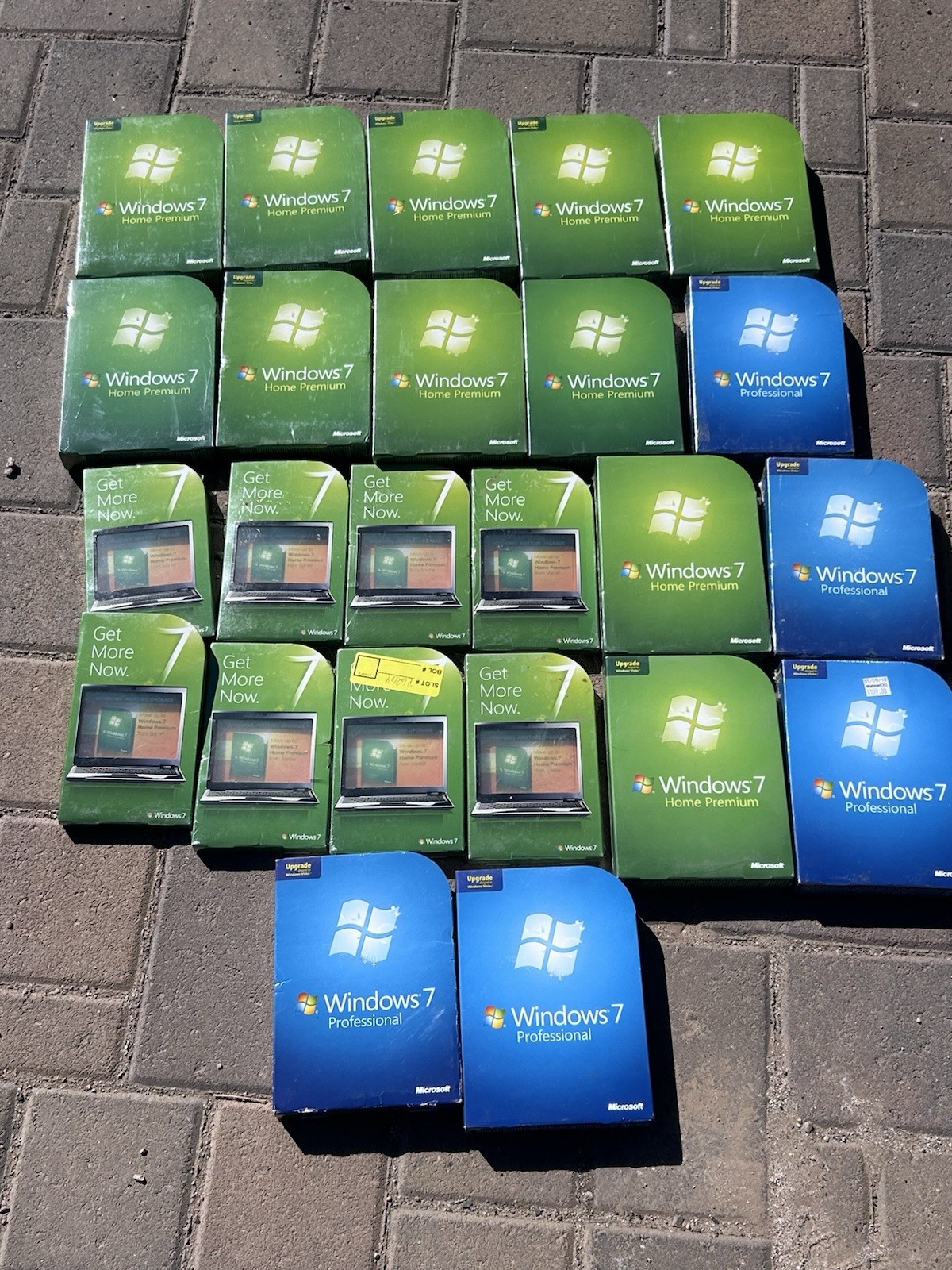 New Sealed Microsoft Windows 7 Professional,Home Premium Upgrade Lot Of 24 New Sealed Microsoft Windows 7 Professional,Home Premium Upgrade Lot Of 24