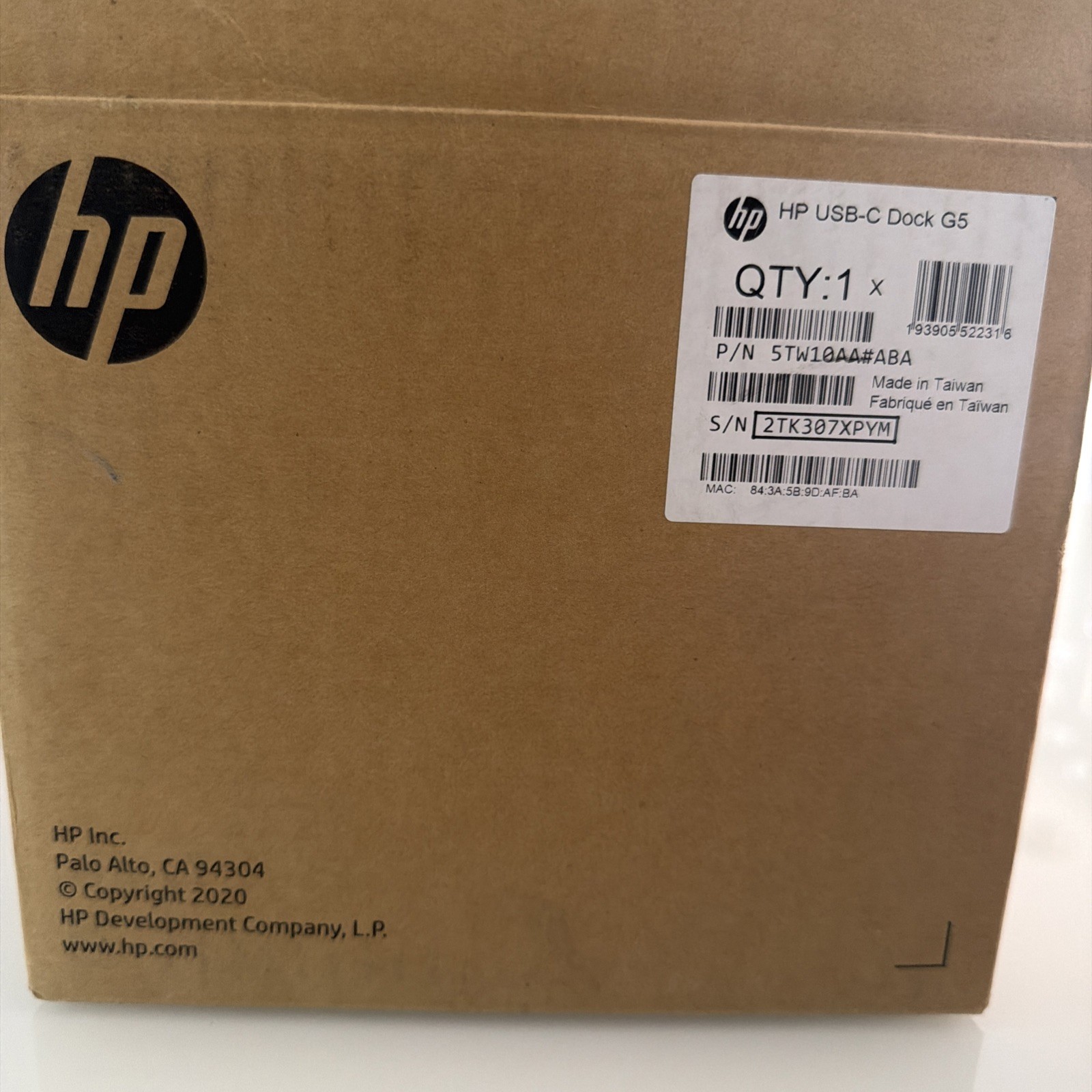 New HP USB-C Dock G5 Docking Station 5YH26AV#ABA