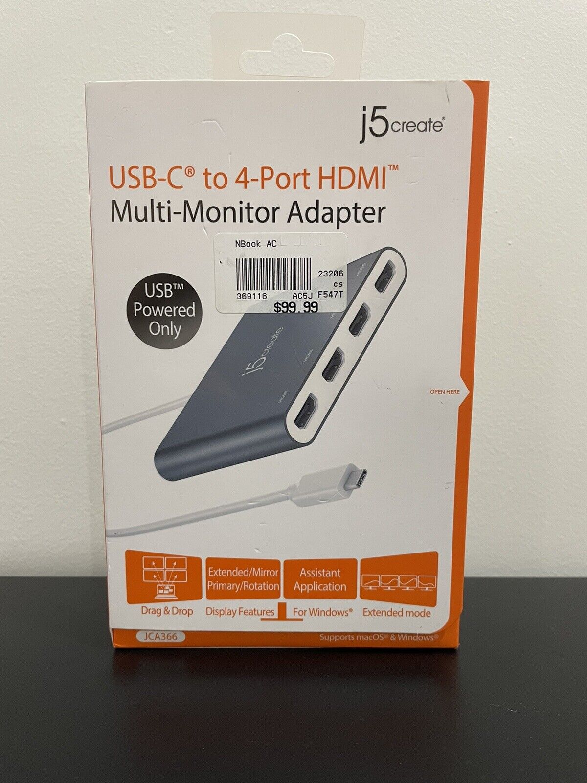 USB C to 4-Port HDMI Hub