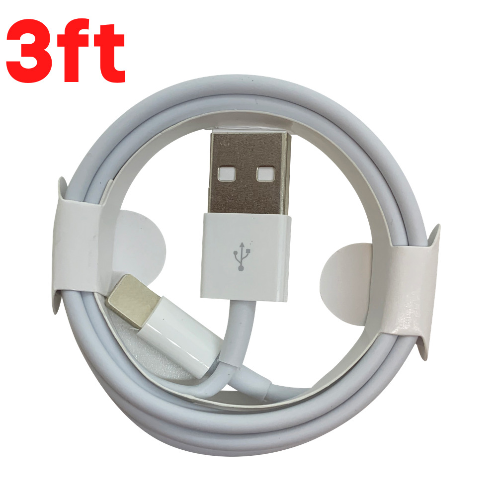 1/3Pcs USB Fast Charger Cable For iPhone 14 13 12 11 8 iPad Charging Cord 3/6FT