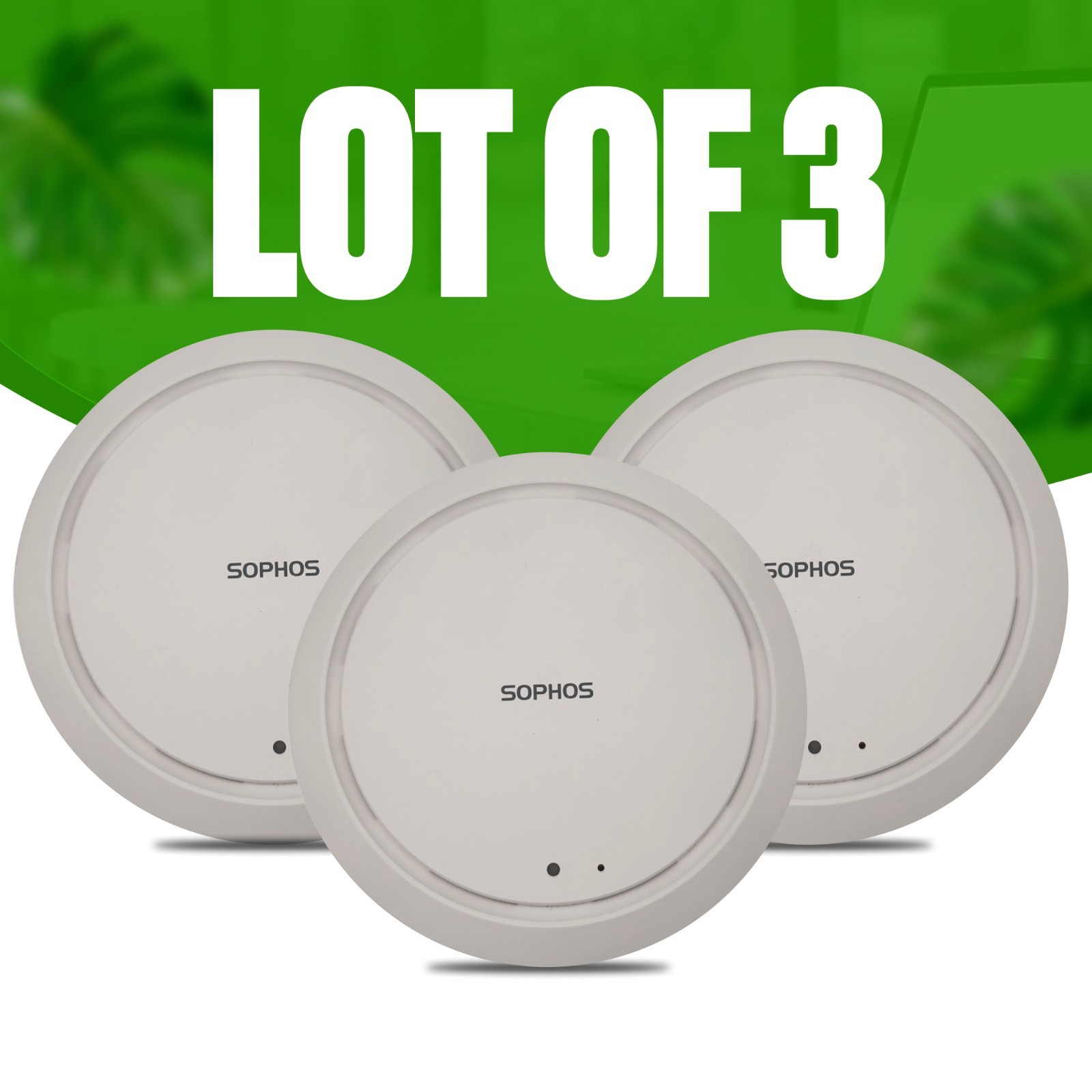 LOT OF 3 SOPHOS AP 55C 802.11ac INDOOR WI-FI DUAL BAND PoE WIRELESS ACCESS POINT LOT OF 3 SOPHOS AP 55C 802.11ac INDOOR WI-FI DUAL BAND PoE WIRELESS ACCESS POINT