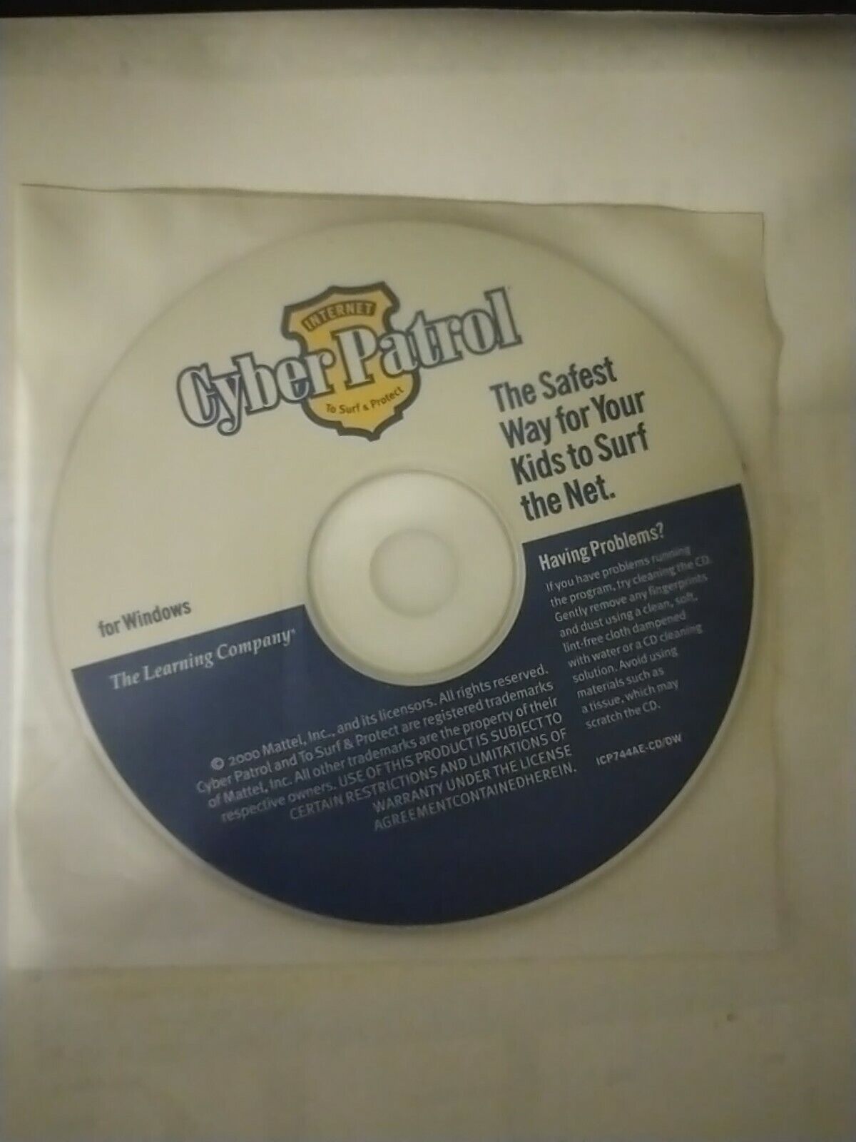 Internet Cyber Patrol CD-ROM by The Learning Company for Windows