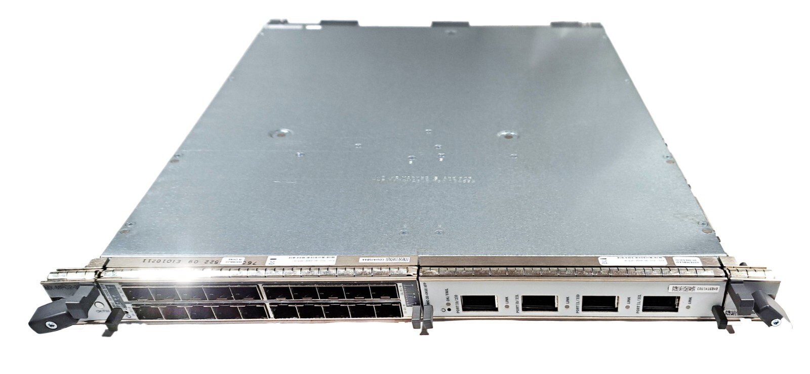 Juniper MX-MPC2-3D-A Router Card + MIC-3D-4XGE-XFP-A & MIC-3D-20GE-SFP Juniper MX-MPC2-3D-A Router Card + MIC-3D-4XGE-XFP-A & MIC-3D-20GE-SFP