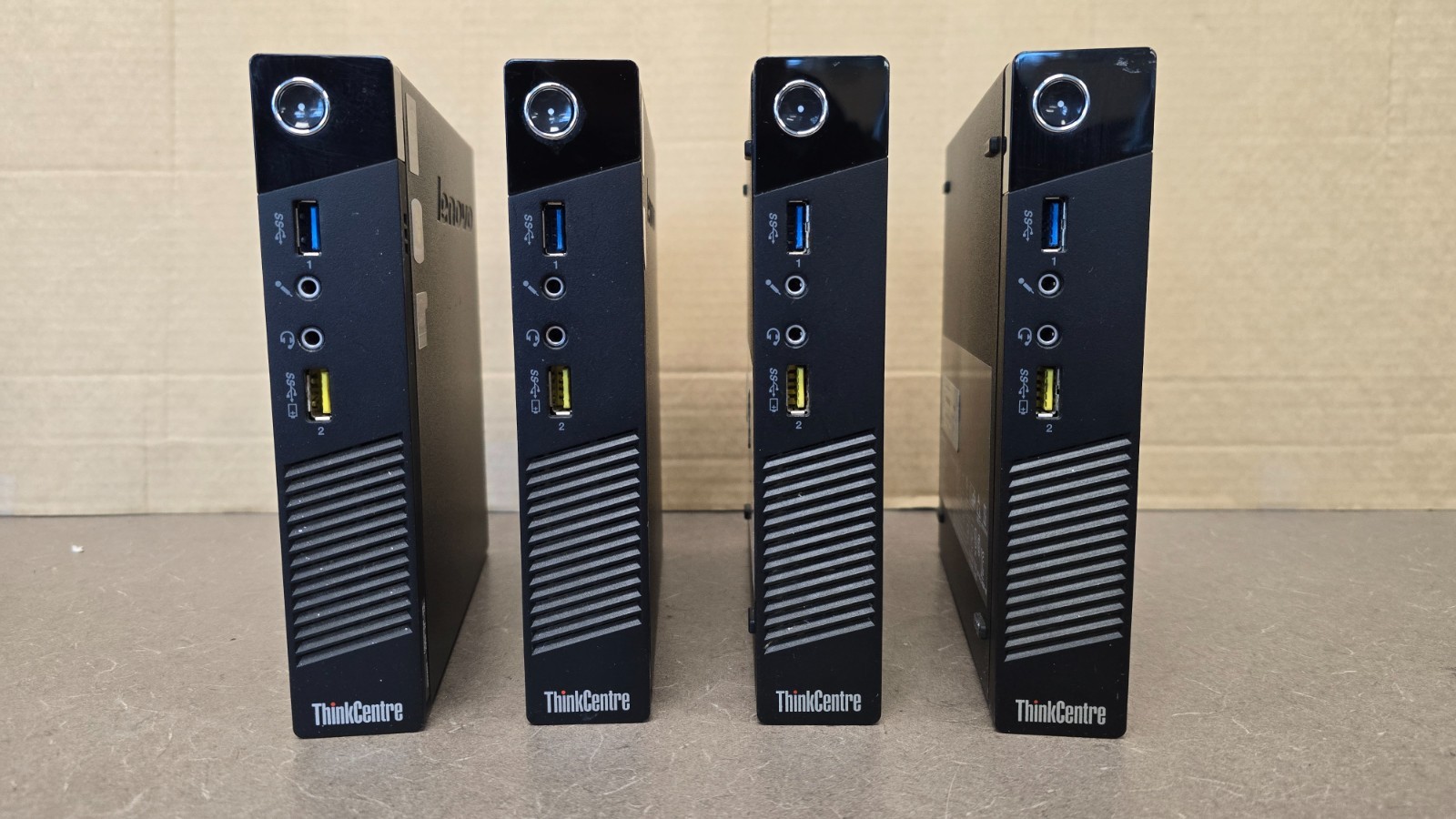 (Lot of 4) Lenovo ThinkCentre M73 Micro i5-4570T,8GB RAM w/ Caddy,No SSD/AC #21