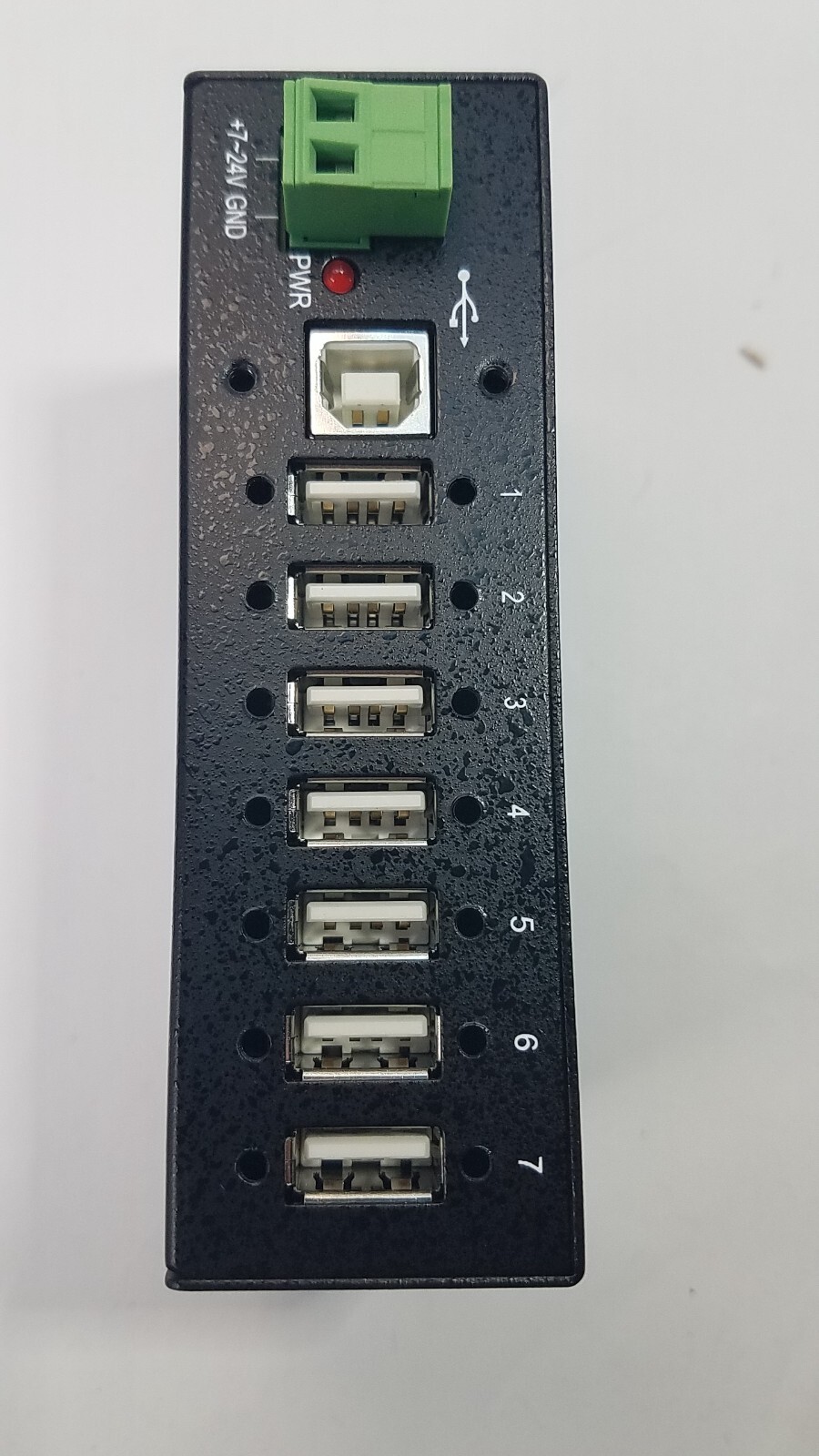 StarTech 7 Port Industrial USB 2.0 Hub USB-A Metal Mountable ESD / Surge - READ.