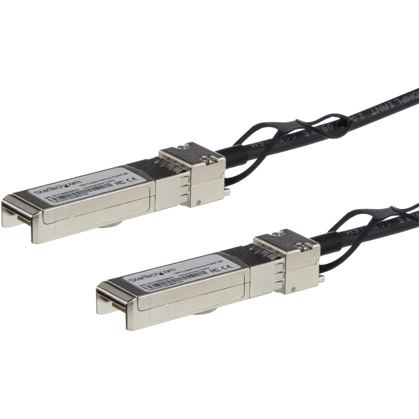 StarTech.com MSA Compliant SFP+ Direct-Attach Twinax Cable - 0.5 m (1.6 ft) - 1 StarTech.com MSA Compliant SFP+ Direct-Attach Twinax Cable - 0.5 m (1.6 ft) - 1
