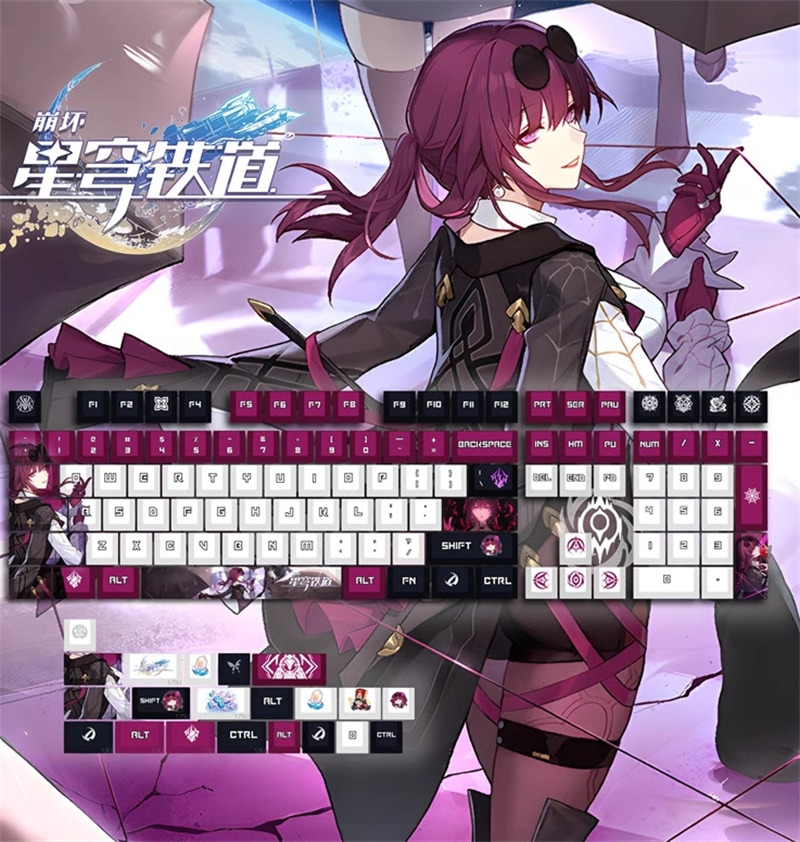 Honkai Impact 3 Kafka Keycaps Suitable For Mechanical Keyboards A Set 108 Pieces