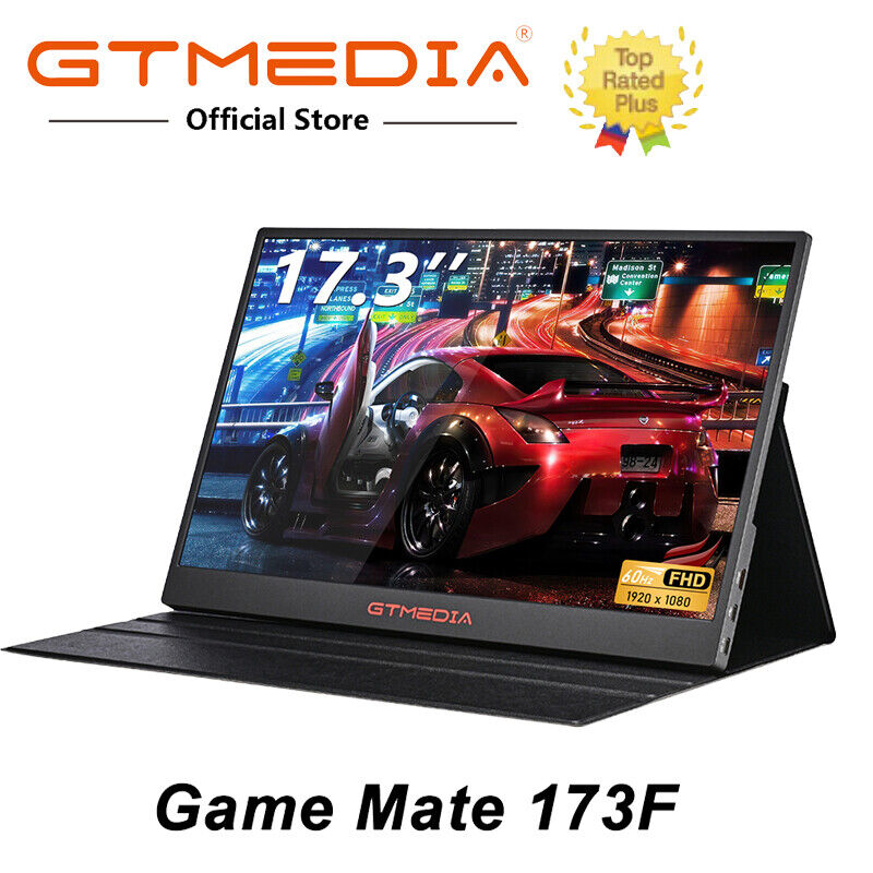 GTmedia 17.3\'\' Portable Screen Monitor Extender For Laptop Nintendo Switch PS5 4