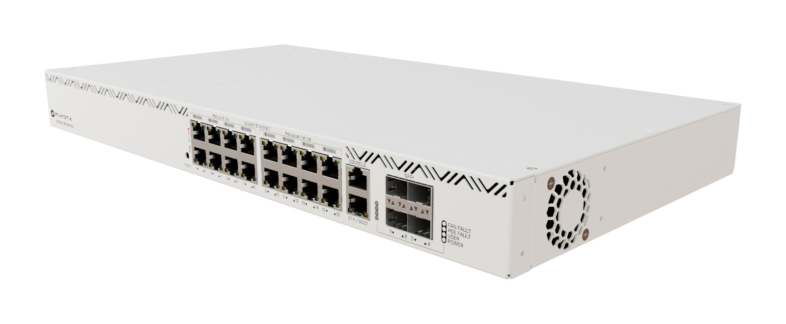 MikroTik CRS320-8P-8B-4S+RM: 16-Port Gigabit Ethernet Switch, 4x SFP+, RouterOS MikroTik CRS320-8P-8B-4S+RM: 16-Port Gigabit Ethernet Switch, 4x SFP+, RouterOS