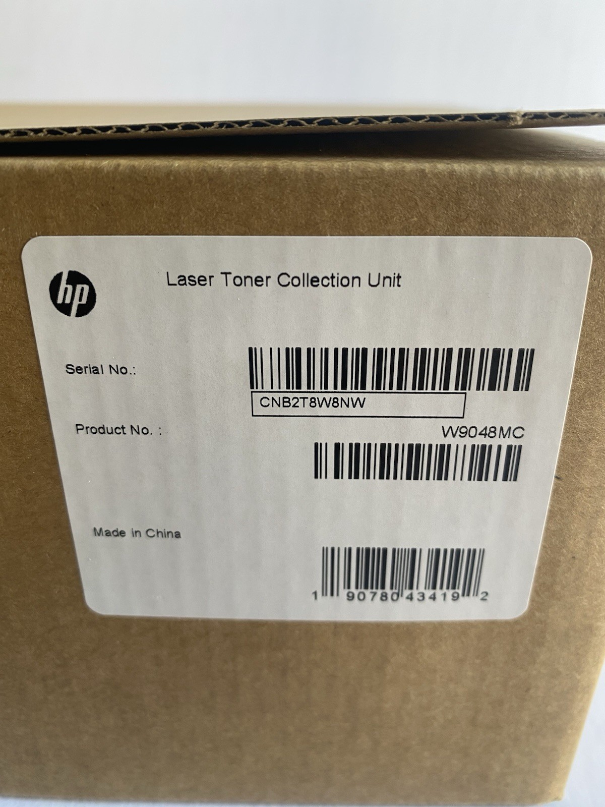HP W9048MC waste toner collection unit Sealed Original E78323 E78330 New OEM